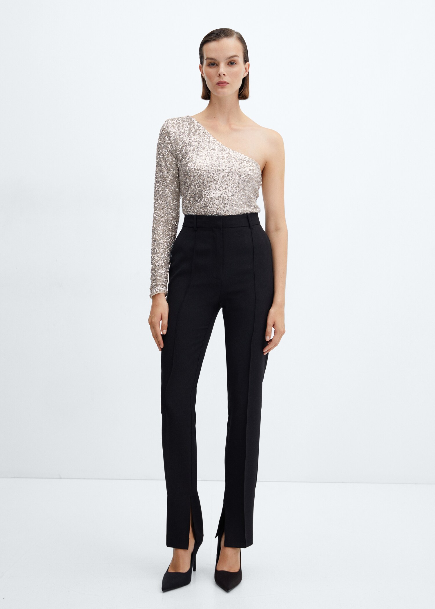 Top asymétrique sequins - Plan général