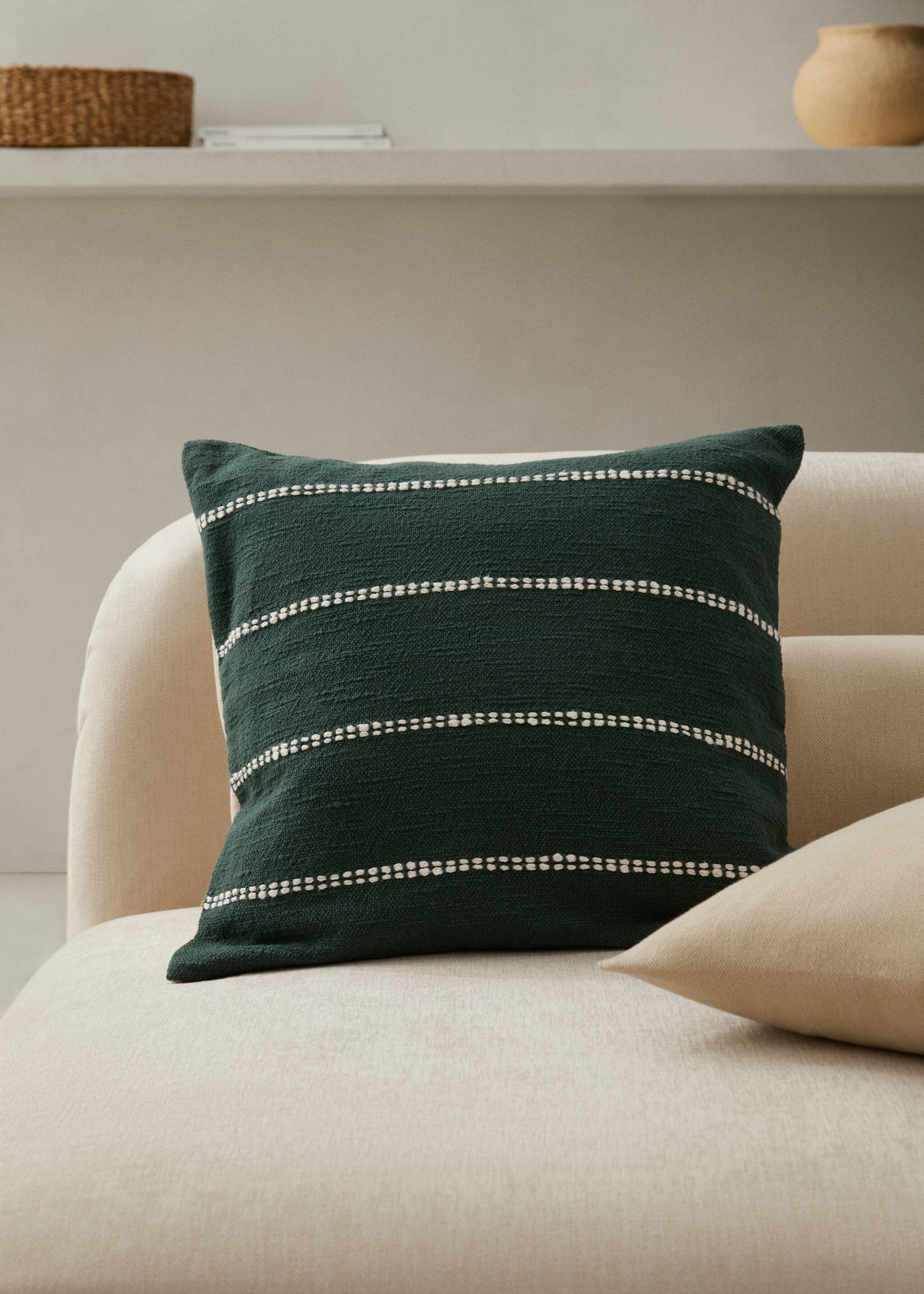 Housse de coussin surpiqûres 50x50 cm - Plan général