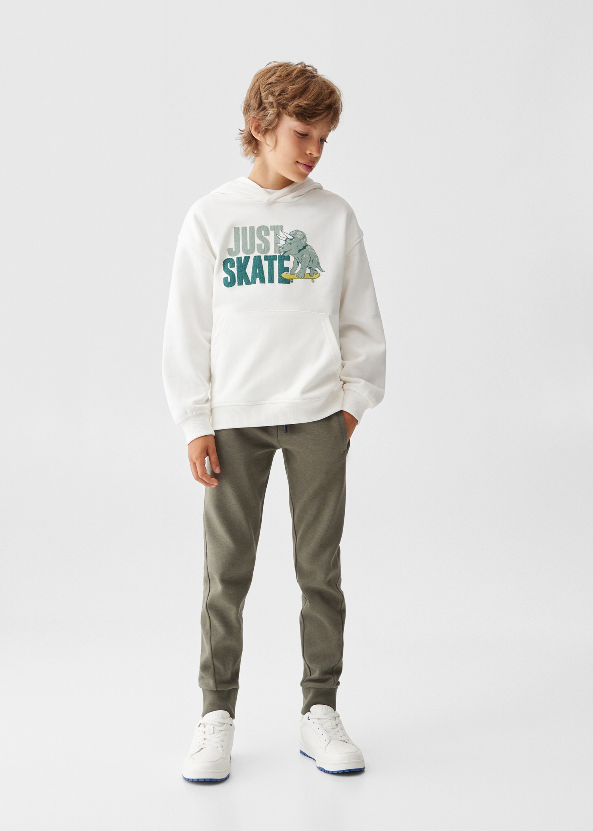 Printed cotton sweatshirt - General plane