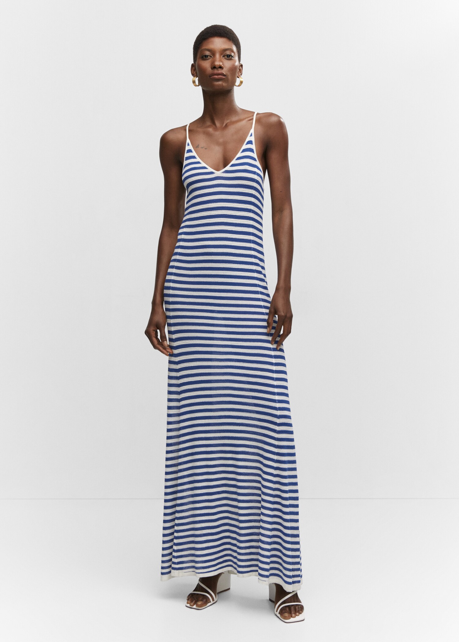 Striped sweater dress - General plane