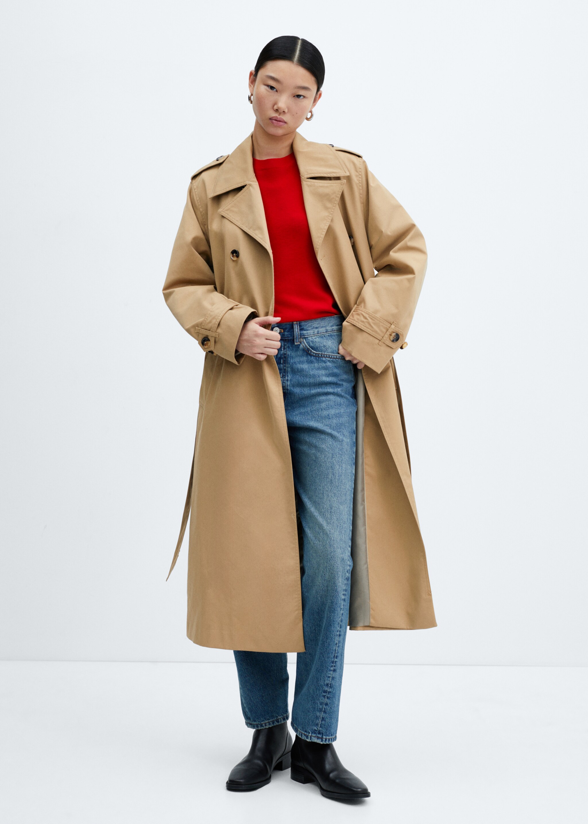 Zweireihiger Trenchcoat - Allgemeine Ansicht