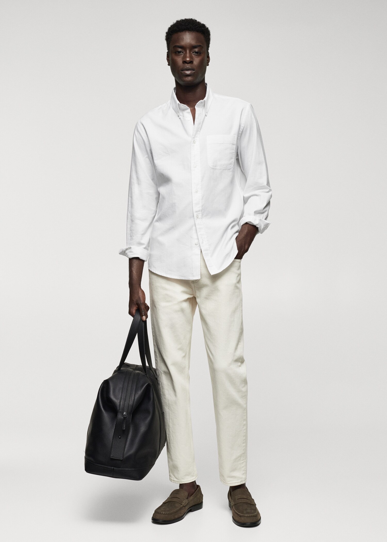 Regular fit Oxford cotton shirt - General plane