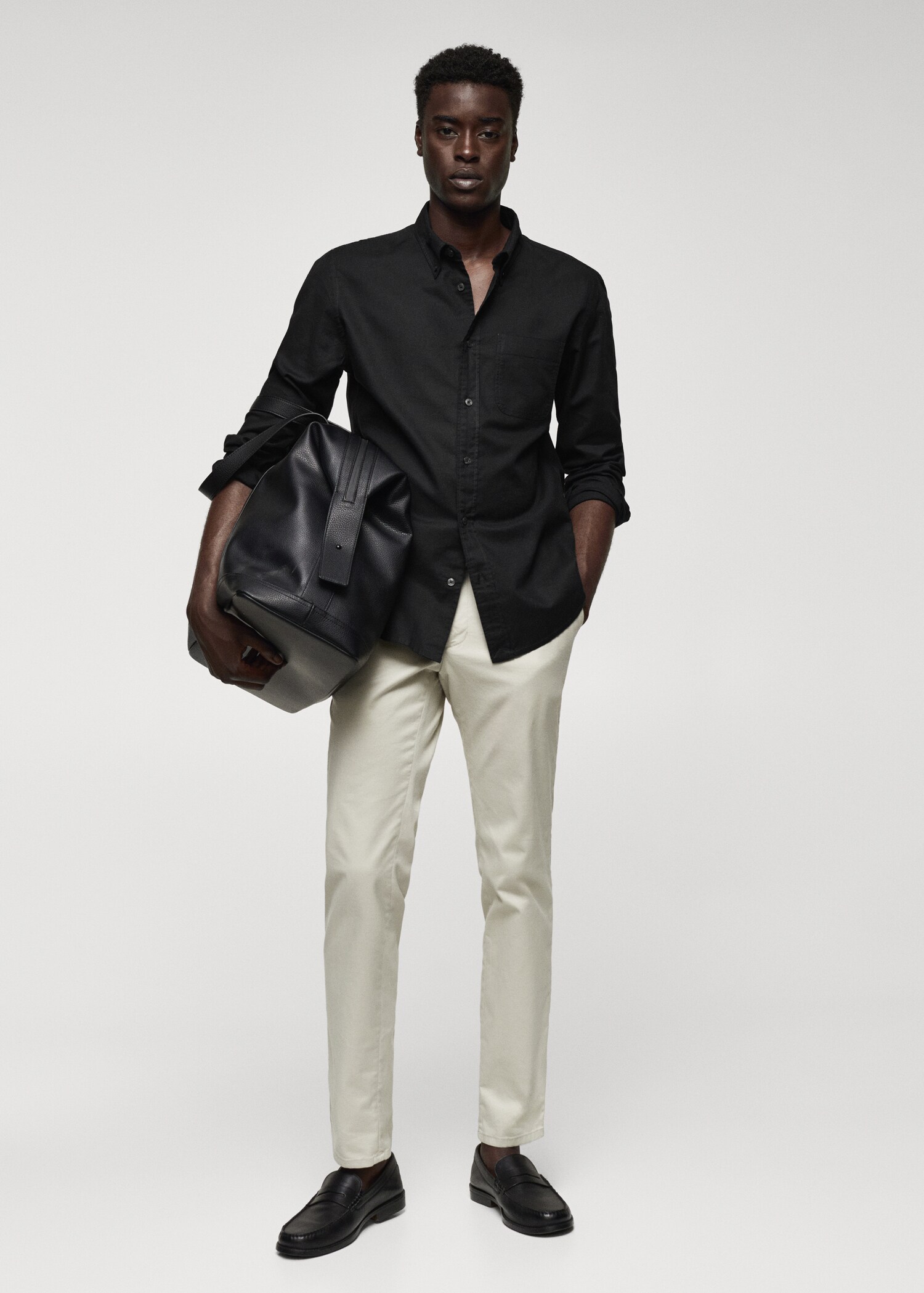 Regular fit Oxford cotton shirt - General plane