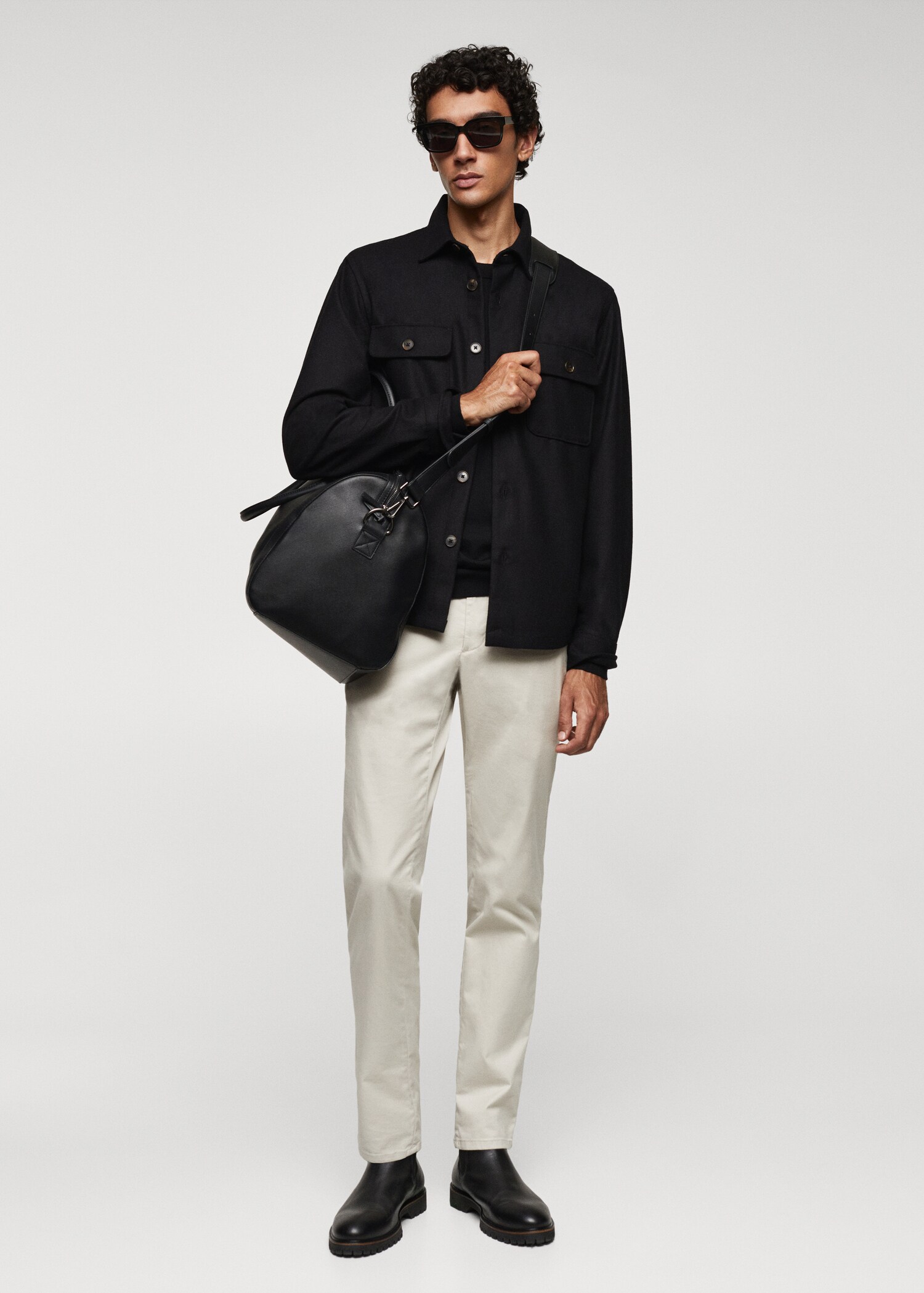 Leather-effect travel bowling bag - General plane
