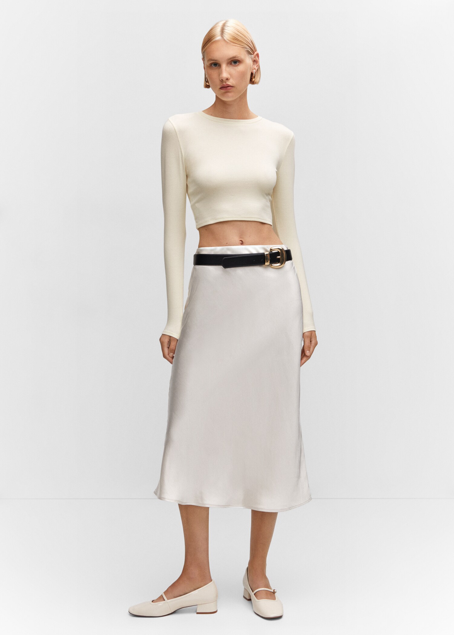 Cropped modal t-shirt - General plane