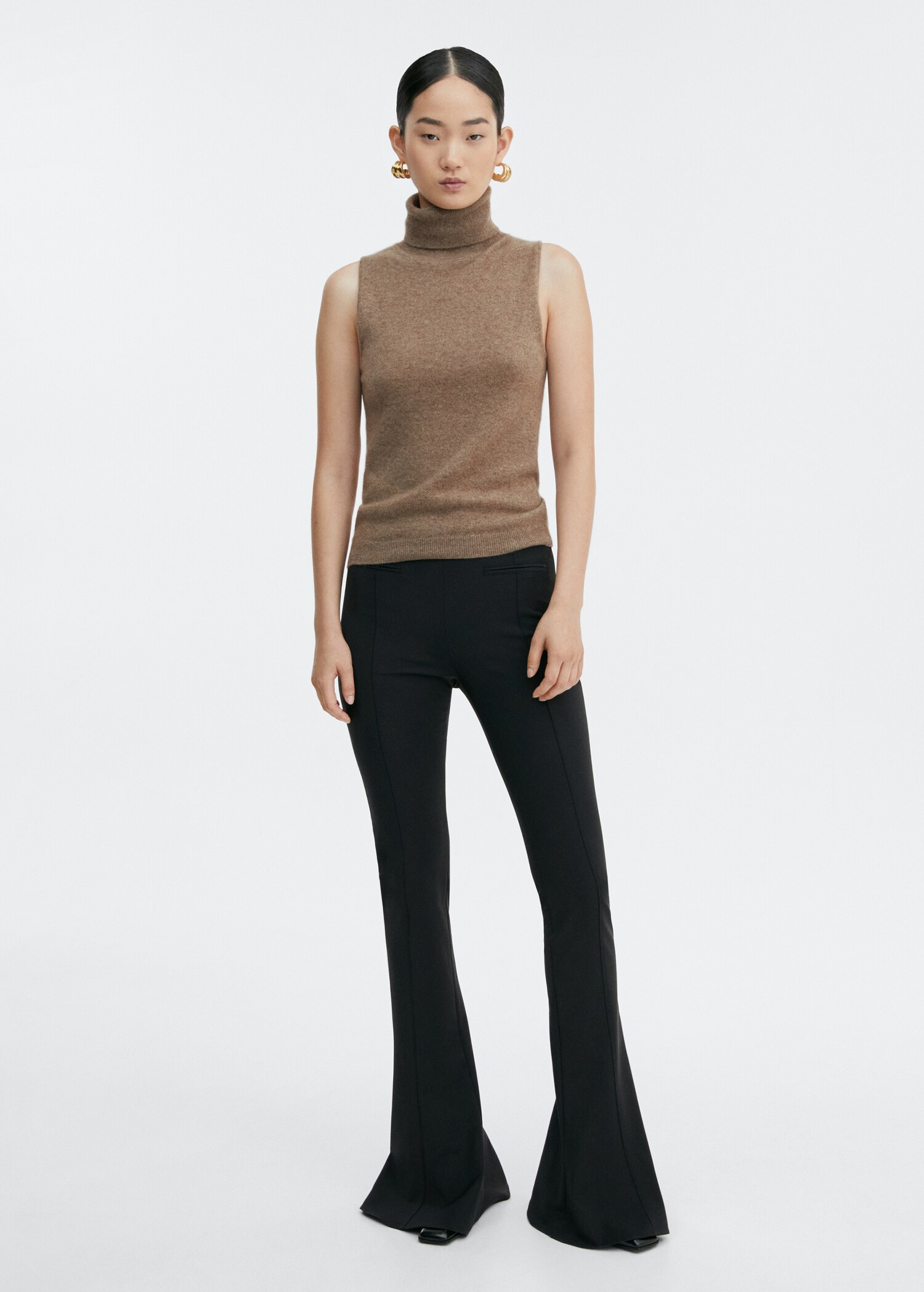 Turtleneck cashmere top - General plane