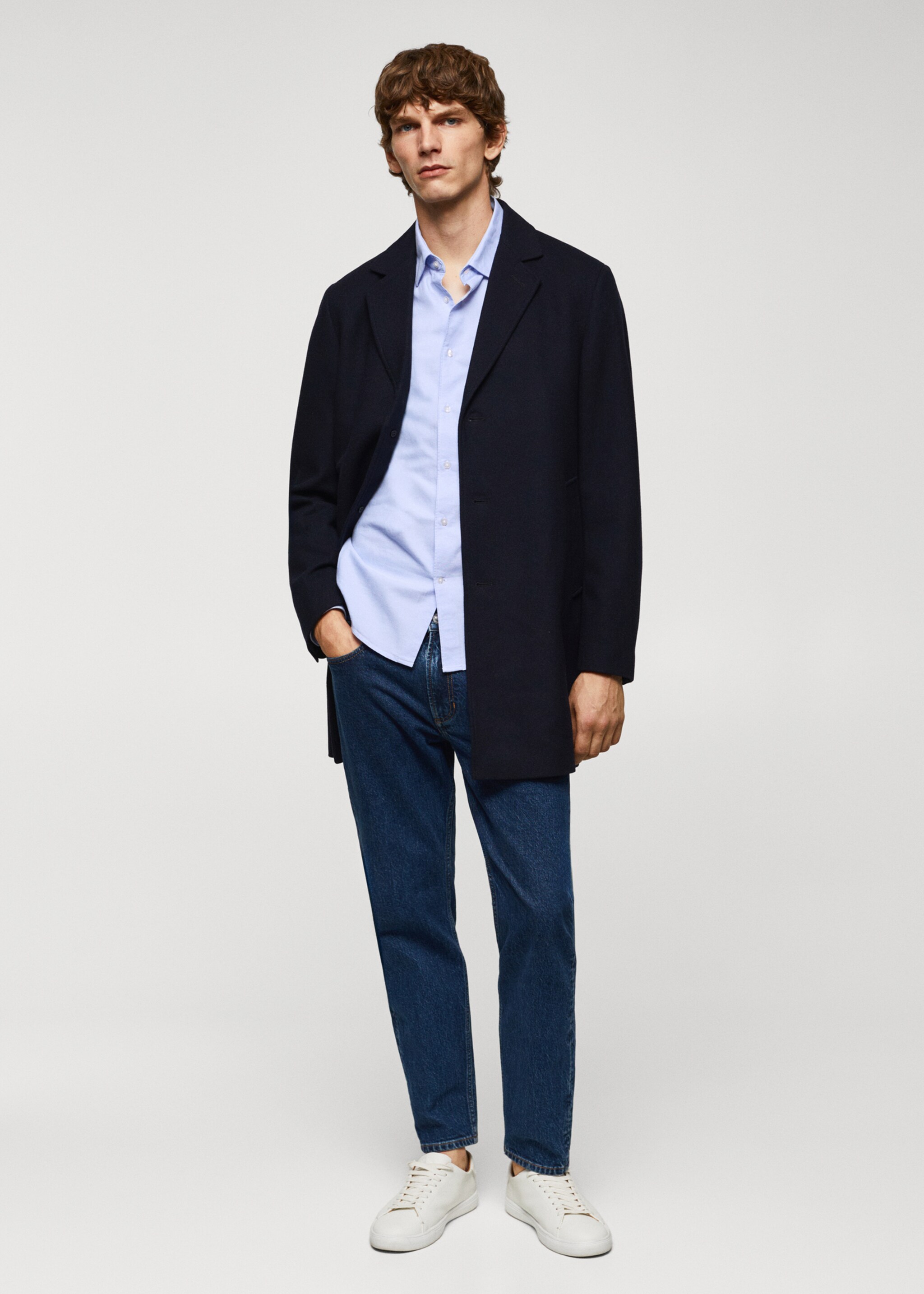 Camisa slim fit algodón Oxford - Plano general