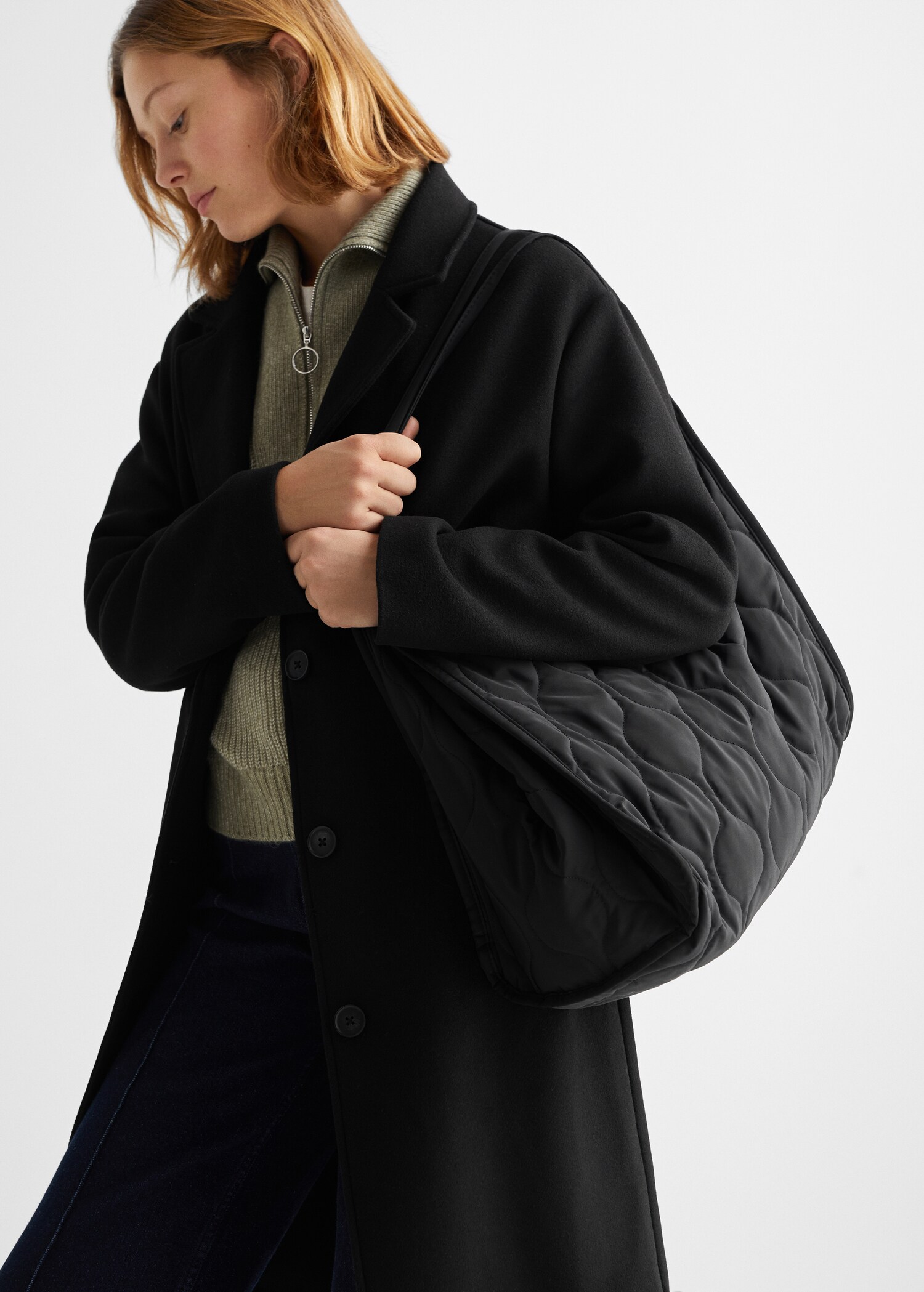 Quilted shopper bag - General plane