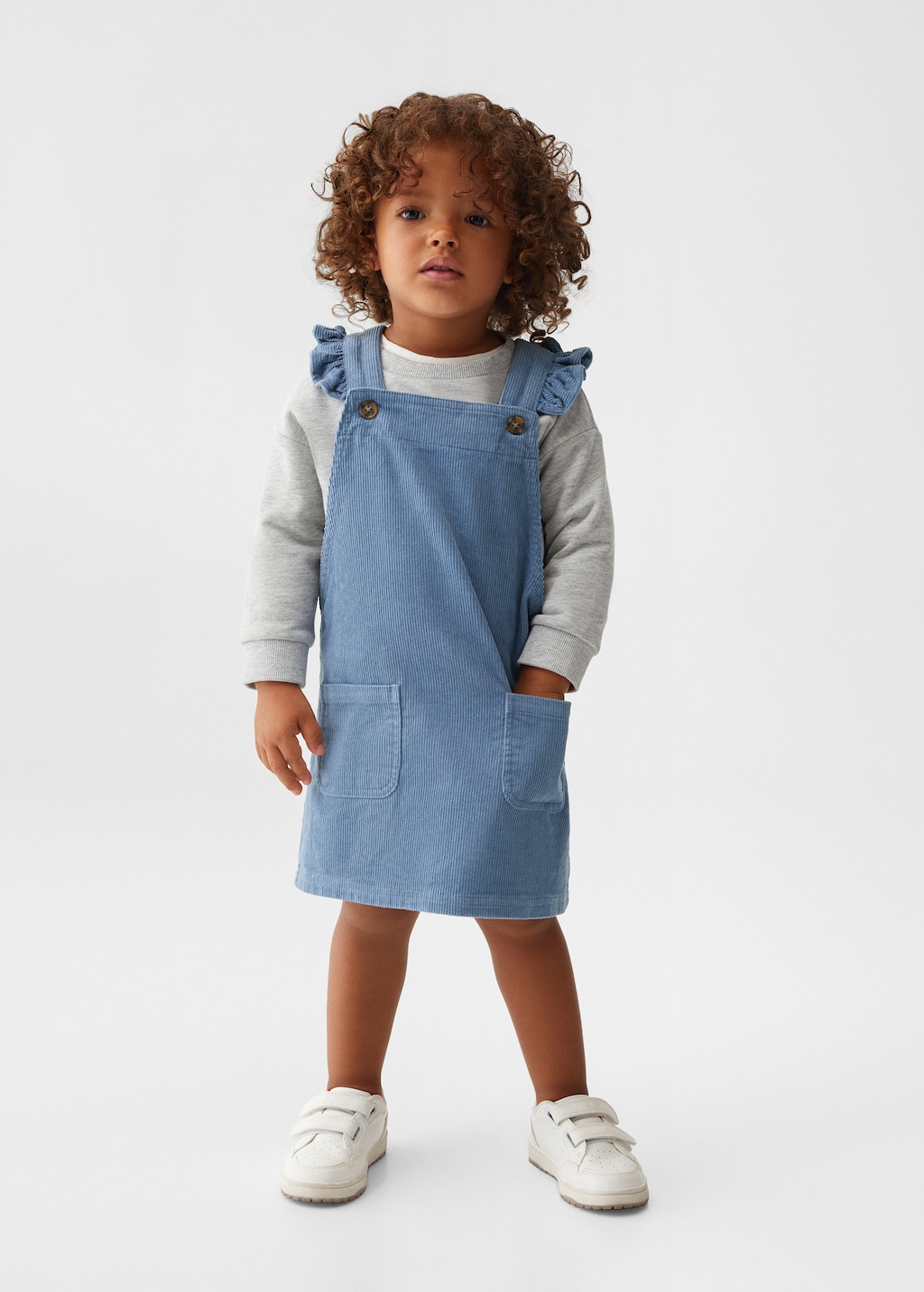 Mango corduroy pinafore dress outlet