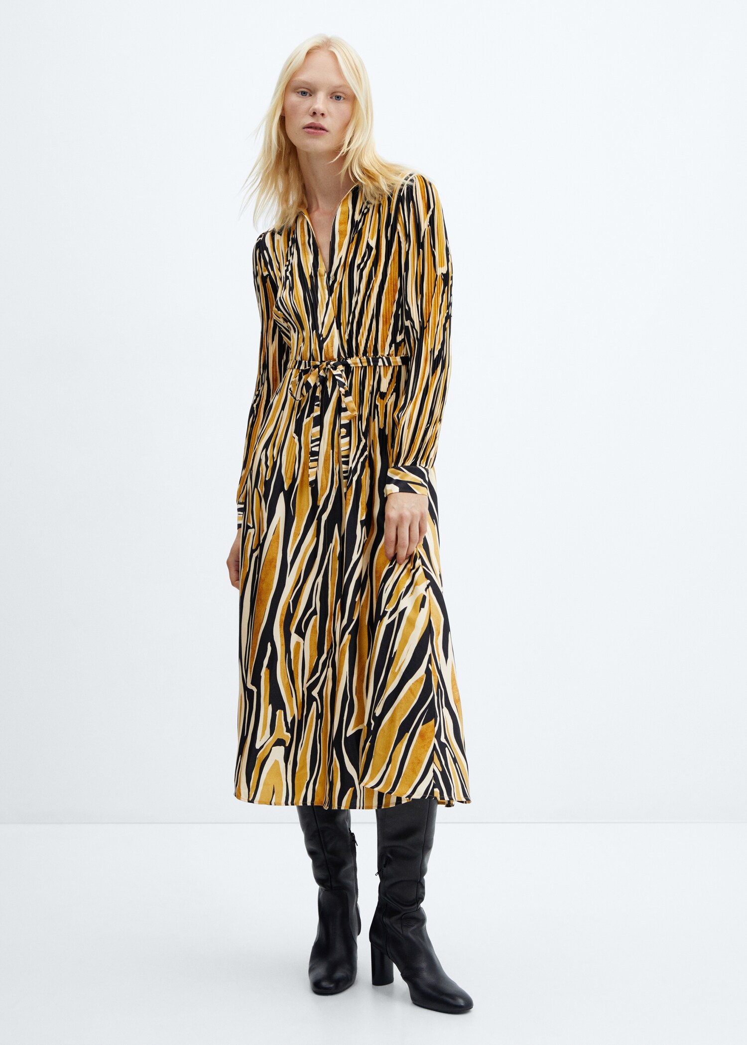 Printed shirt dress - General plane