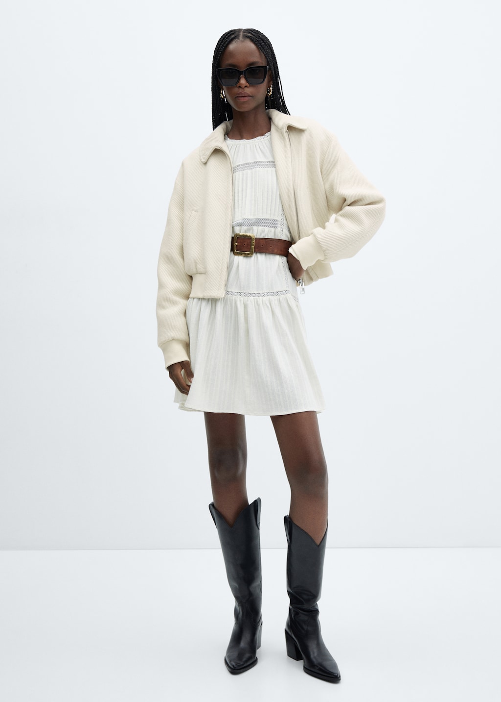 Textured bomber jacket womens clearance
