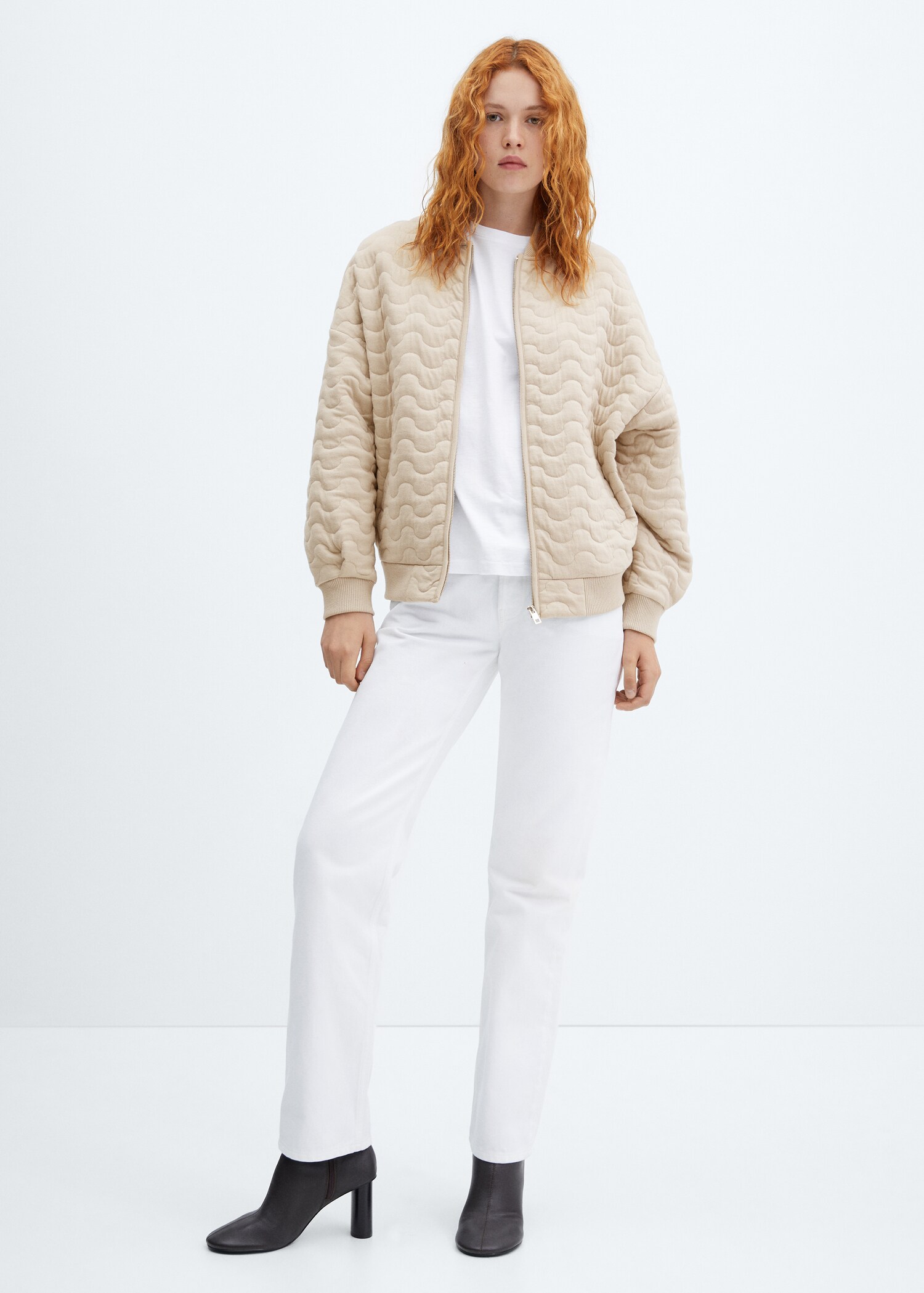 Quilted bomber jacket - General plane