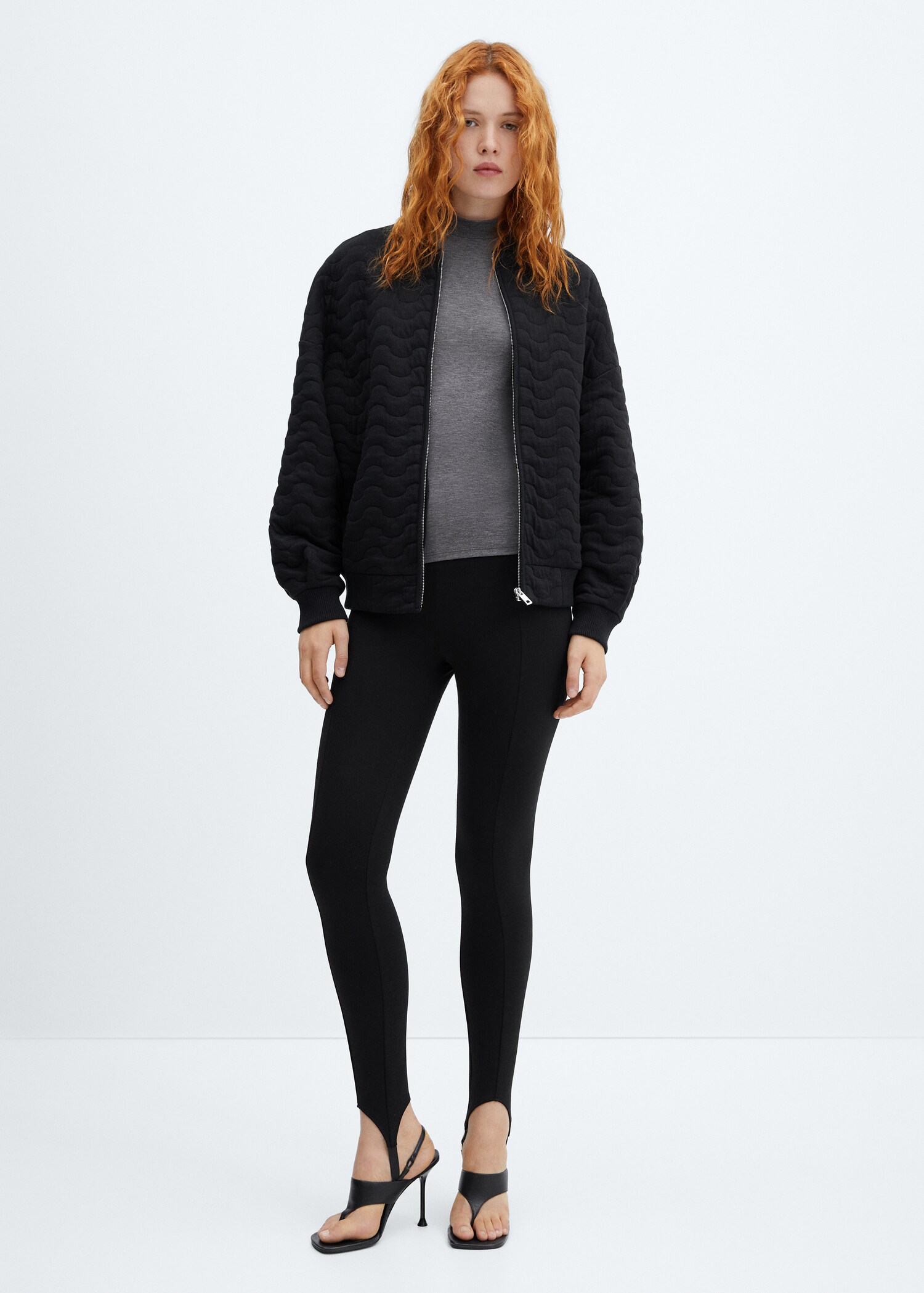 Quilted bomber jacket - General plane