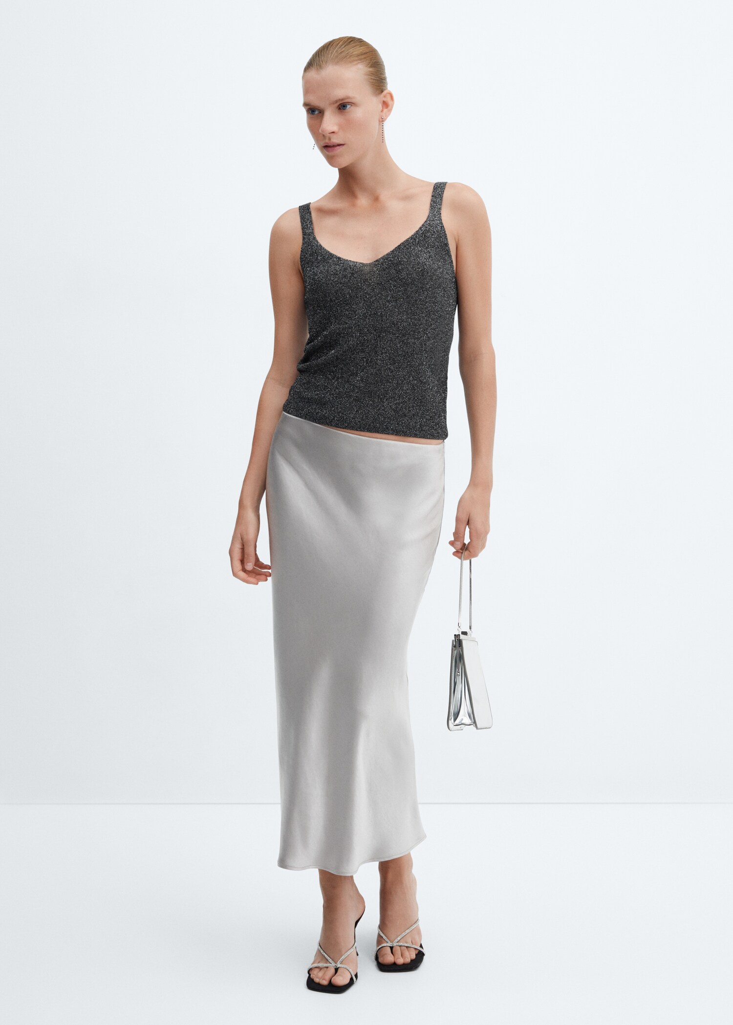 Lurex knitted top - General plane
