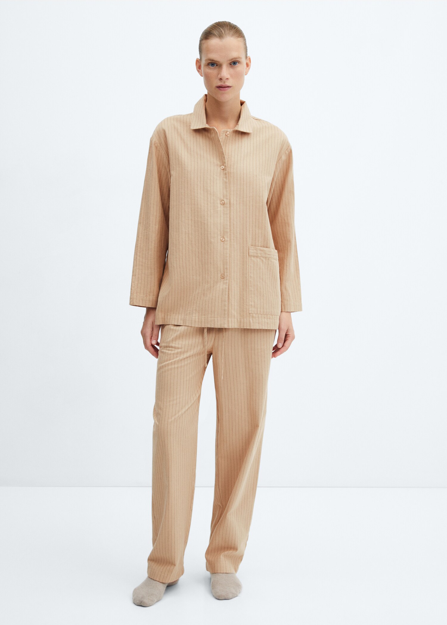 Chemise pyjama rayures - Plan général