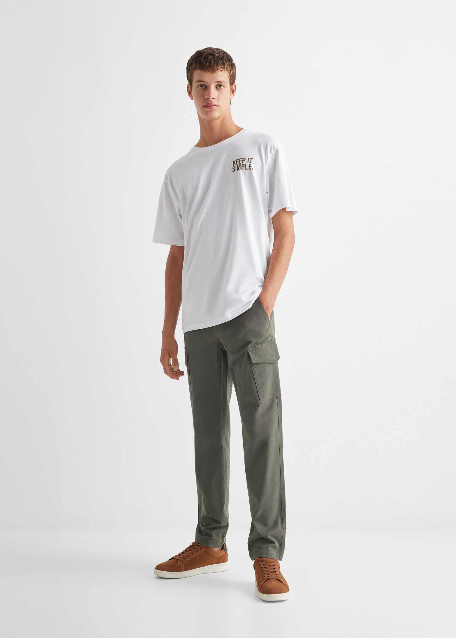 Camiseta mensaje estampado - Plano general