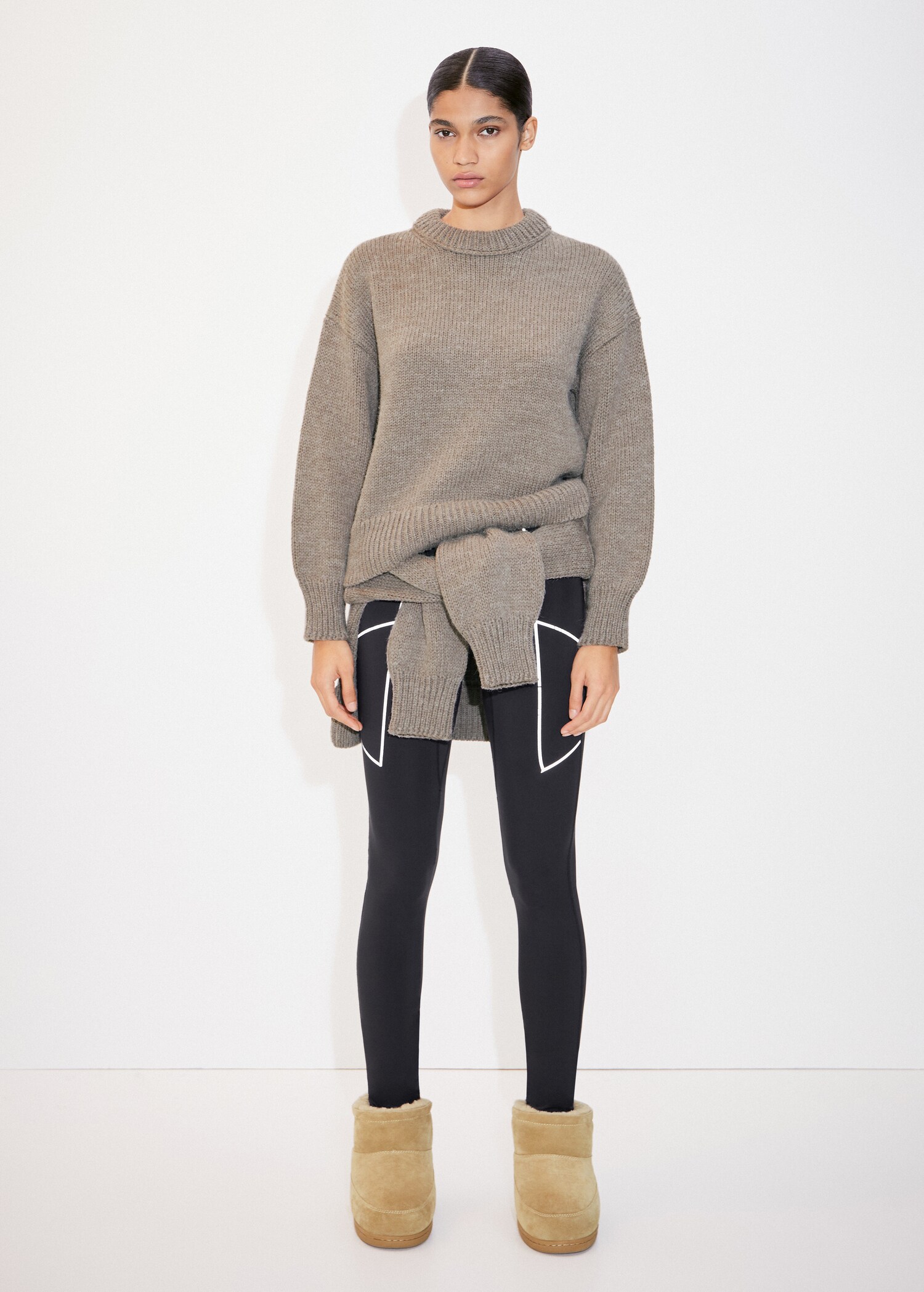 Leggings with zipped hem - General plane