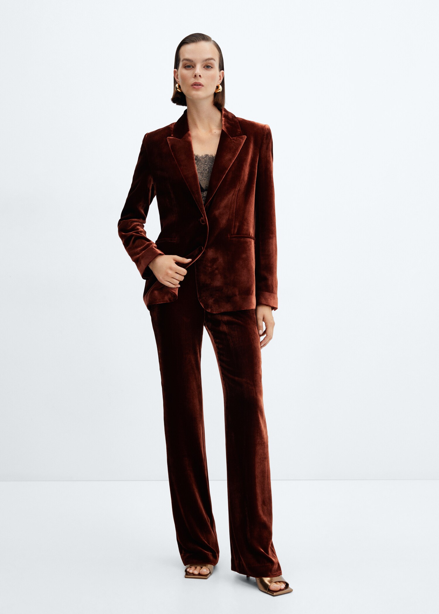 Pantalon costume velours - Plan général