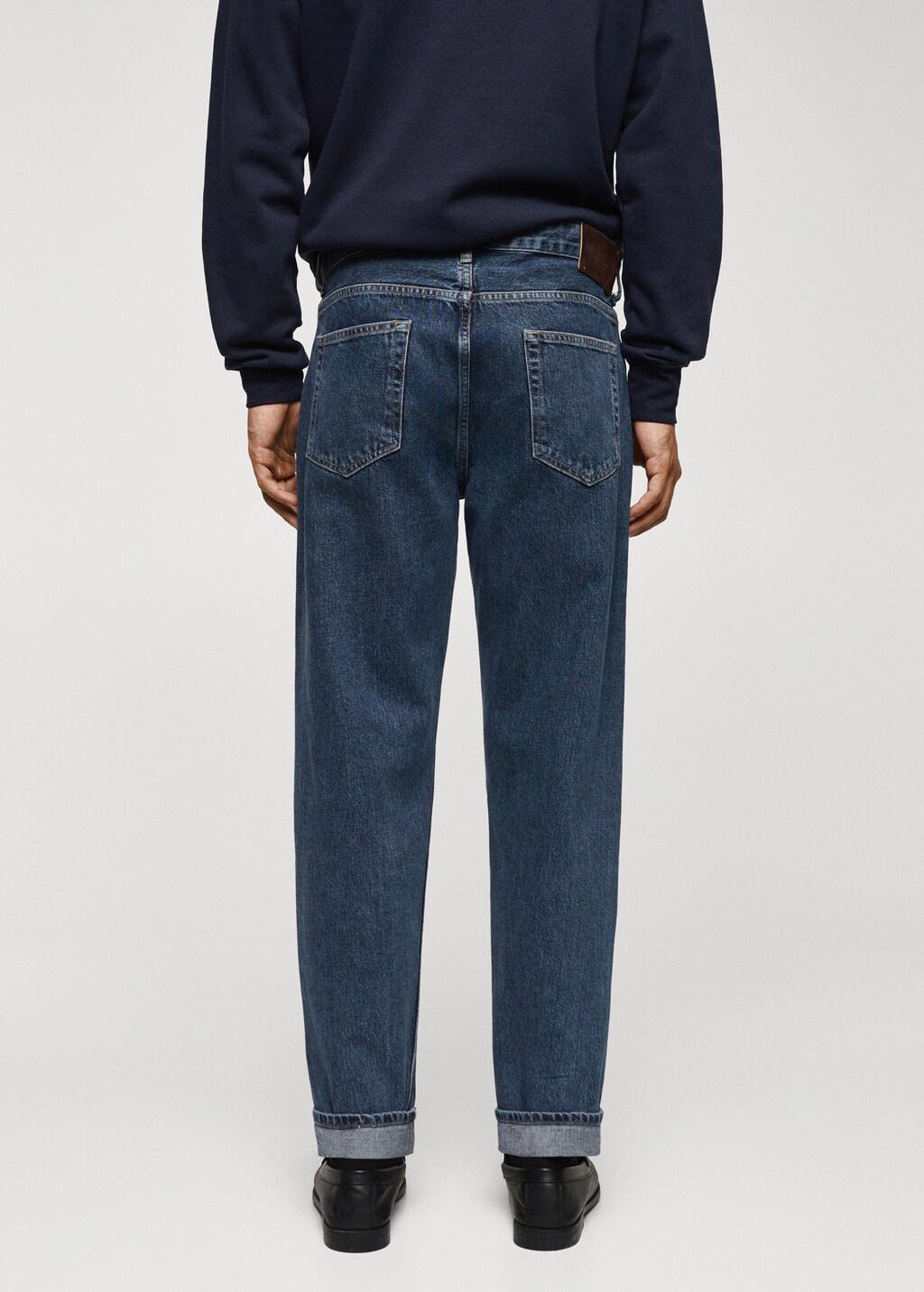 Selvedge straight-fit jeans - Men | MANGO OUTLET USA Selvedge straight-fit jeans - Men | MANGO OUTLET USA