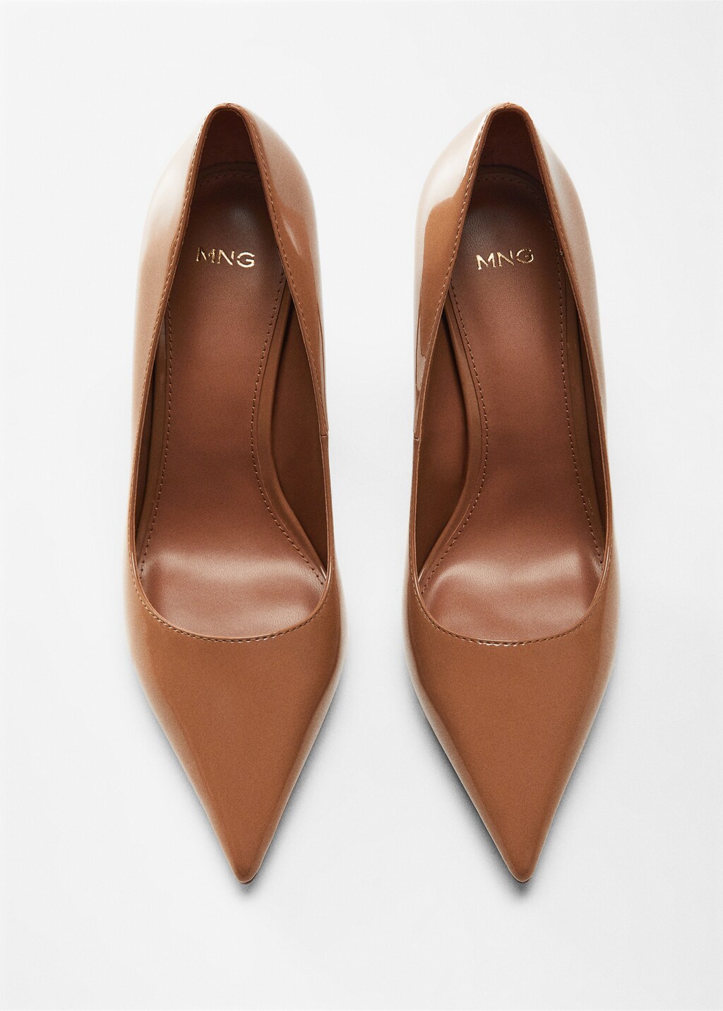 Patent leather effect heeled shoes Women MANGO OUTLET United Kingdom