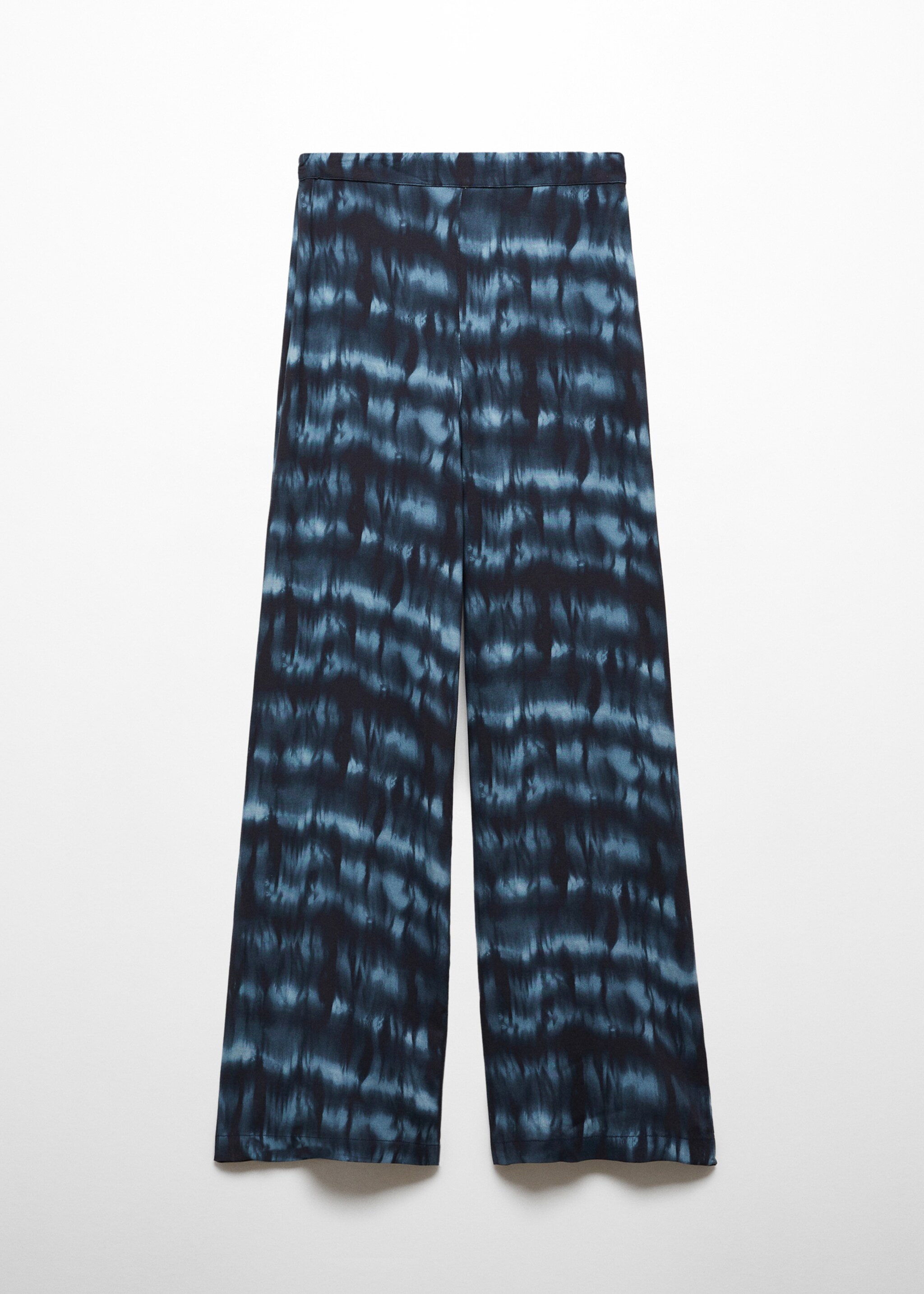 Flowy printed trousers - Article without model, Blue. Ref: 67000266-00.