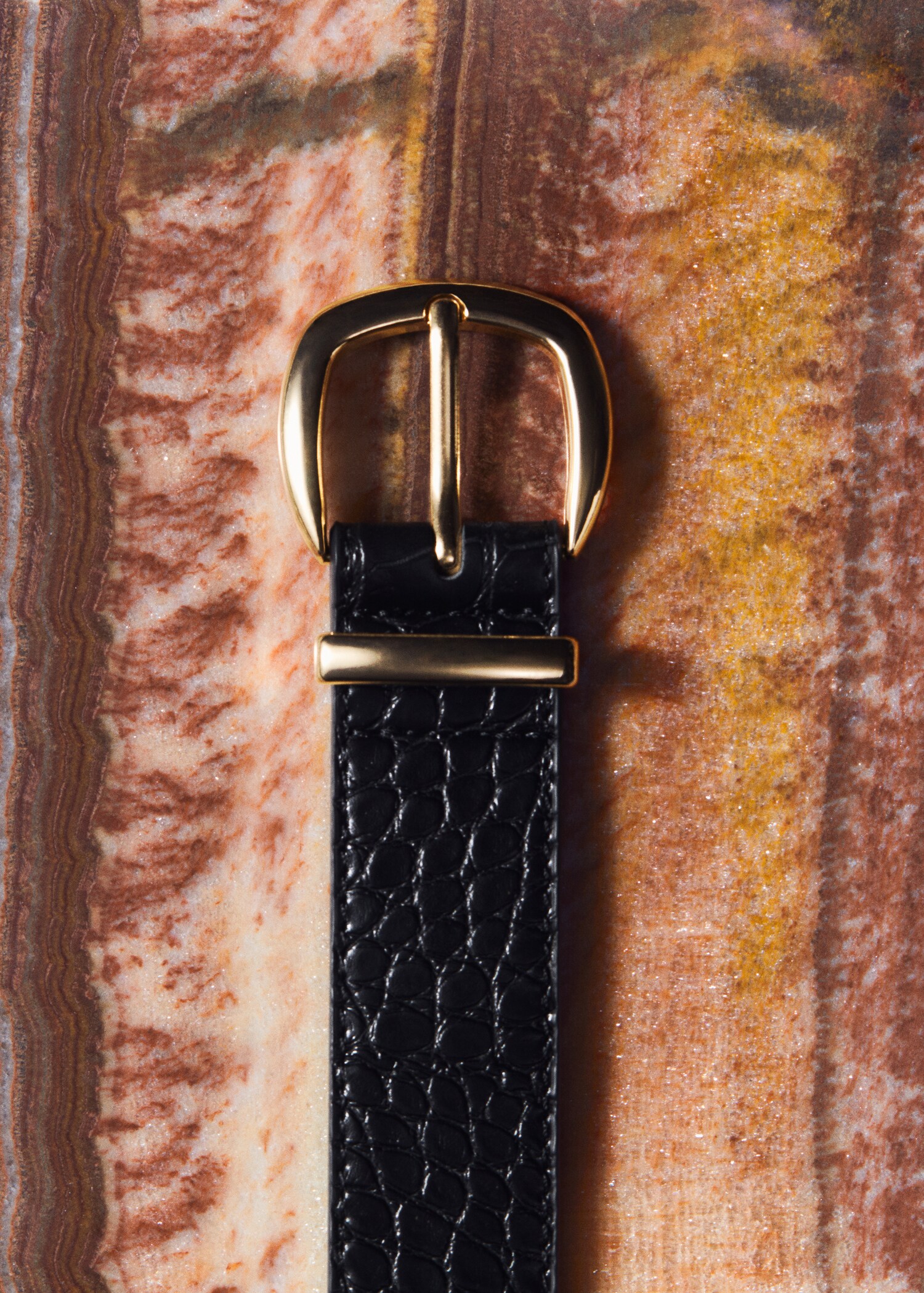 Gürtel mit Animal-Print-Effekt - Detail des Artikels 7