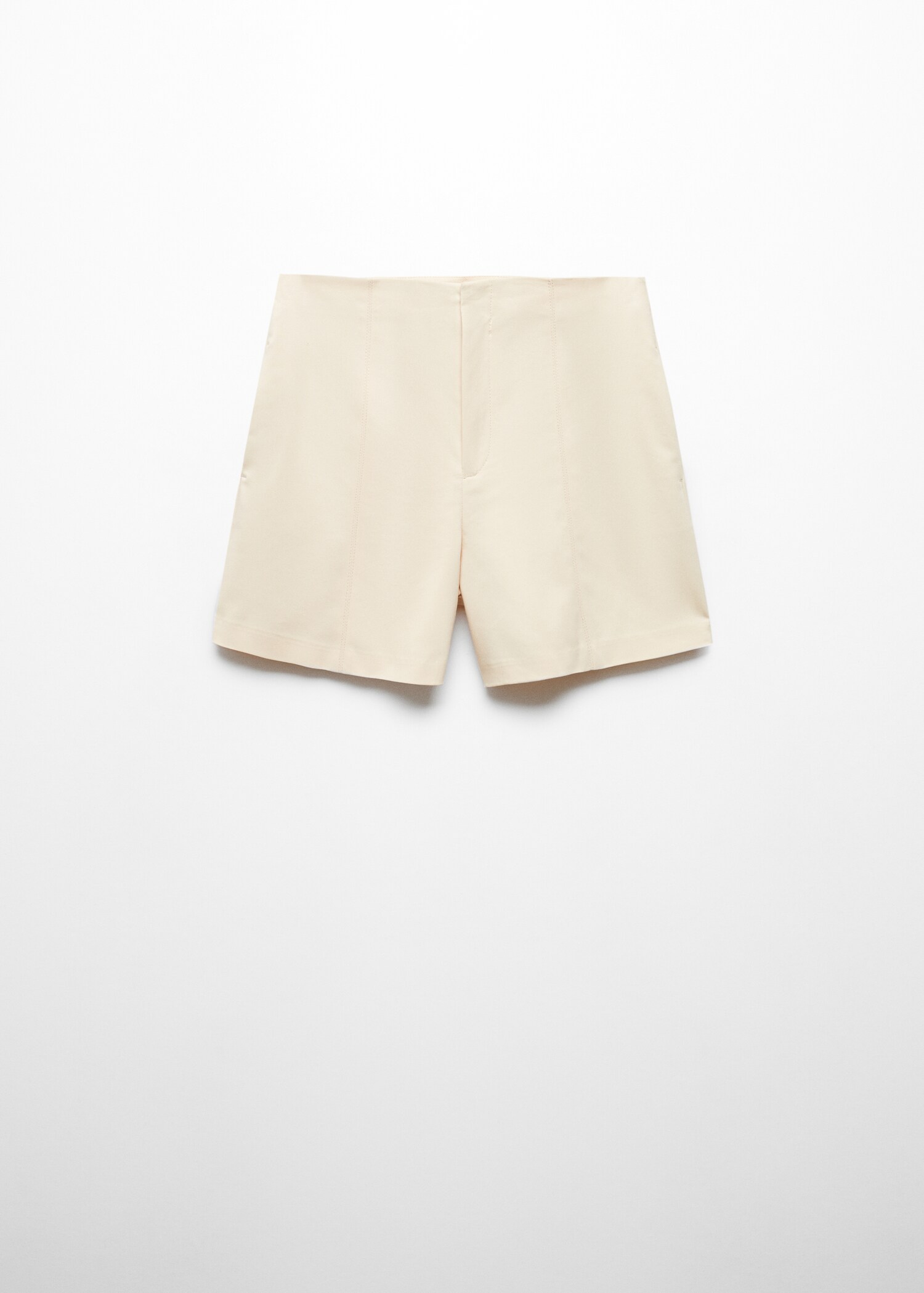 High-waist straight shorts - Article without model