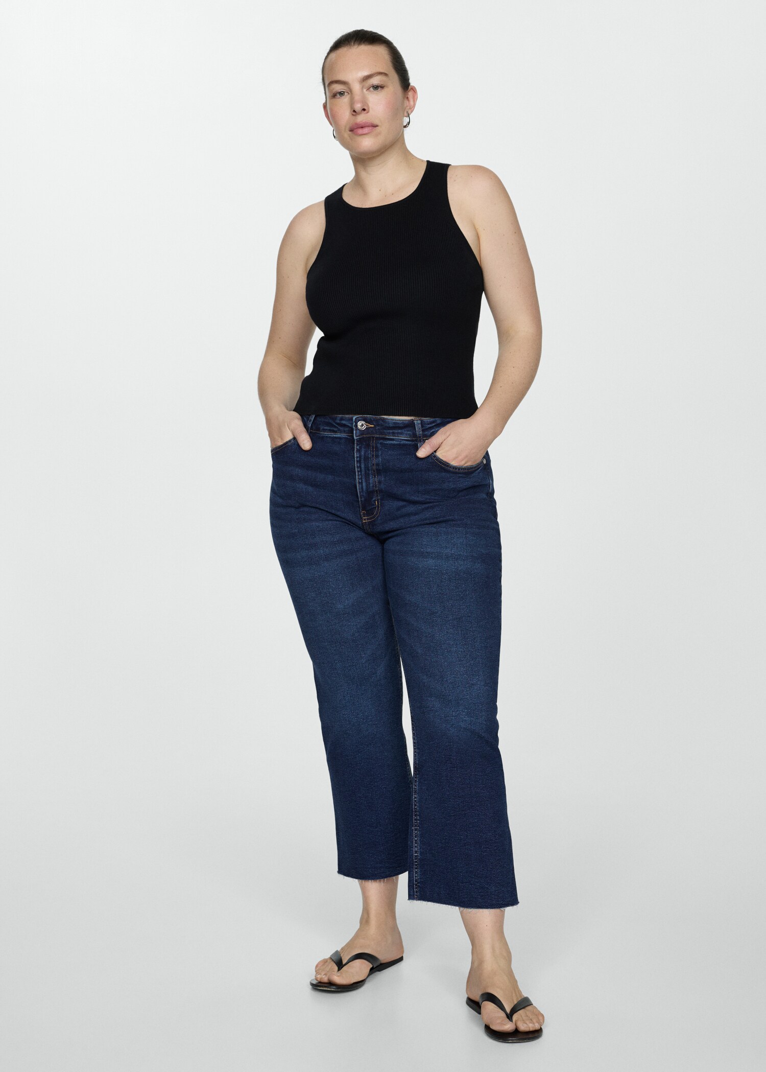 Sienna flared cropped jeans - Details of the article 3