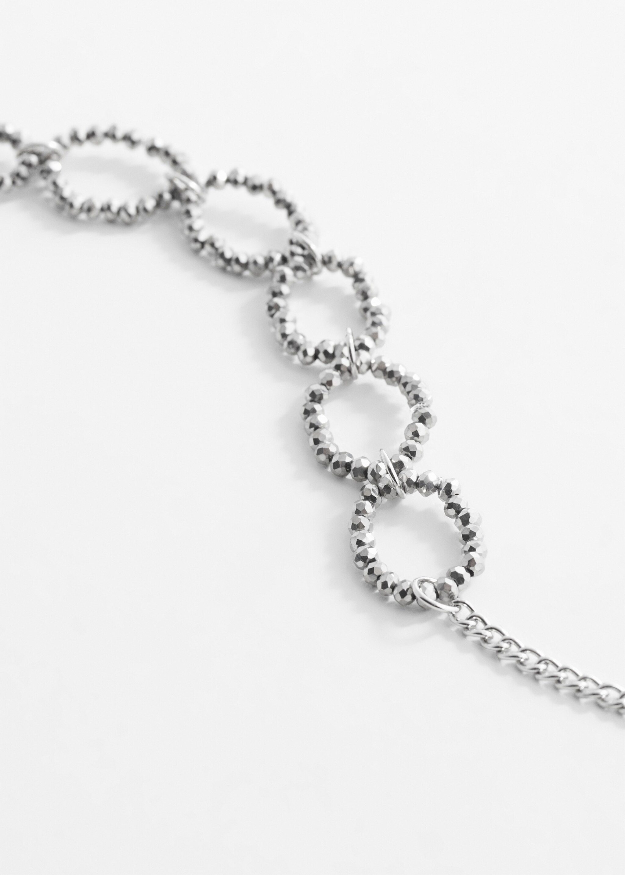 Pendant hoop necklace - Medium plane, Dark Silver. Ref: 67000431-00.