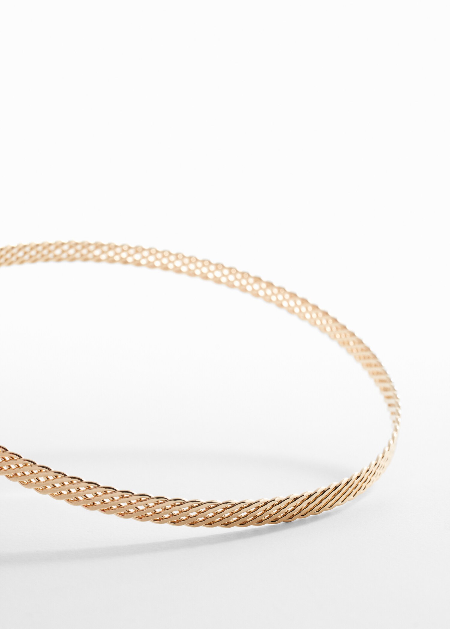 Choker-Halsband in Flechtoptik - Mittlere Ansicht