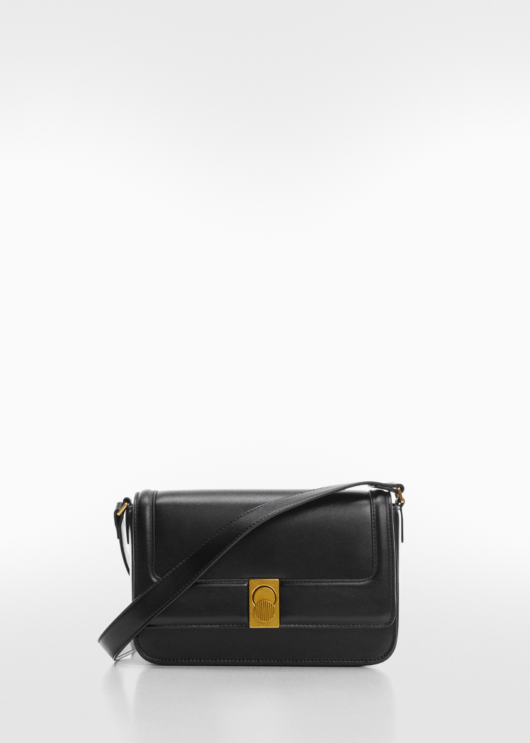 Crossbody bag with flap - Article without model, Black. Ref: 67000446-00.