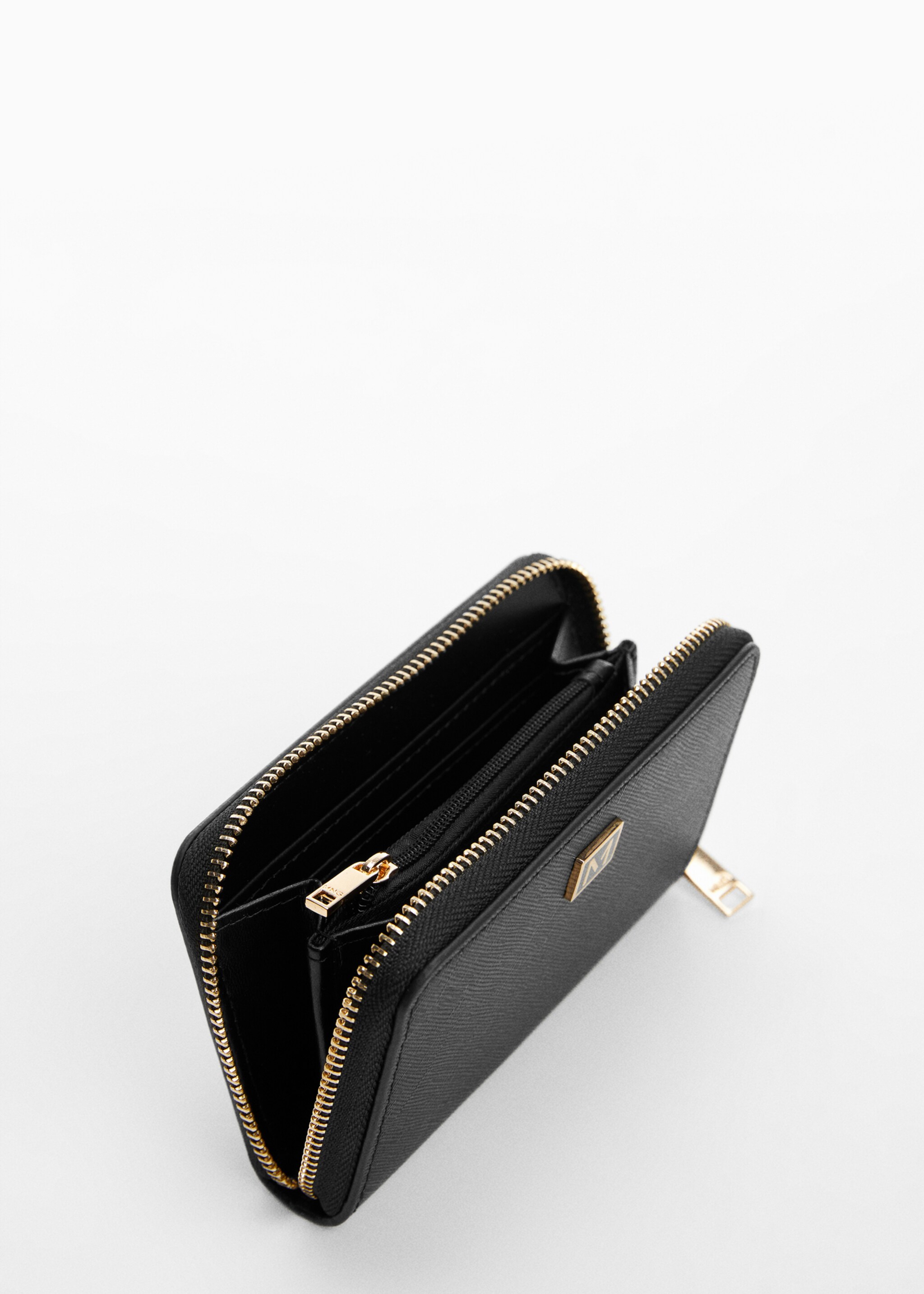 Brieftasche in Saffiano-Optik - Mittlere Ansicht
