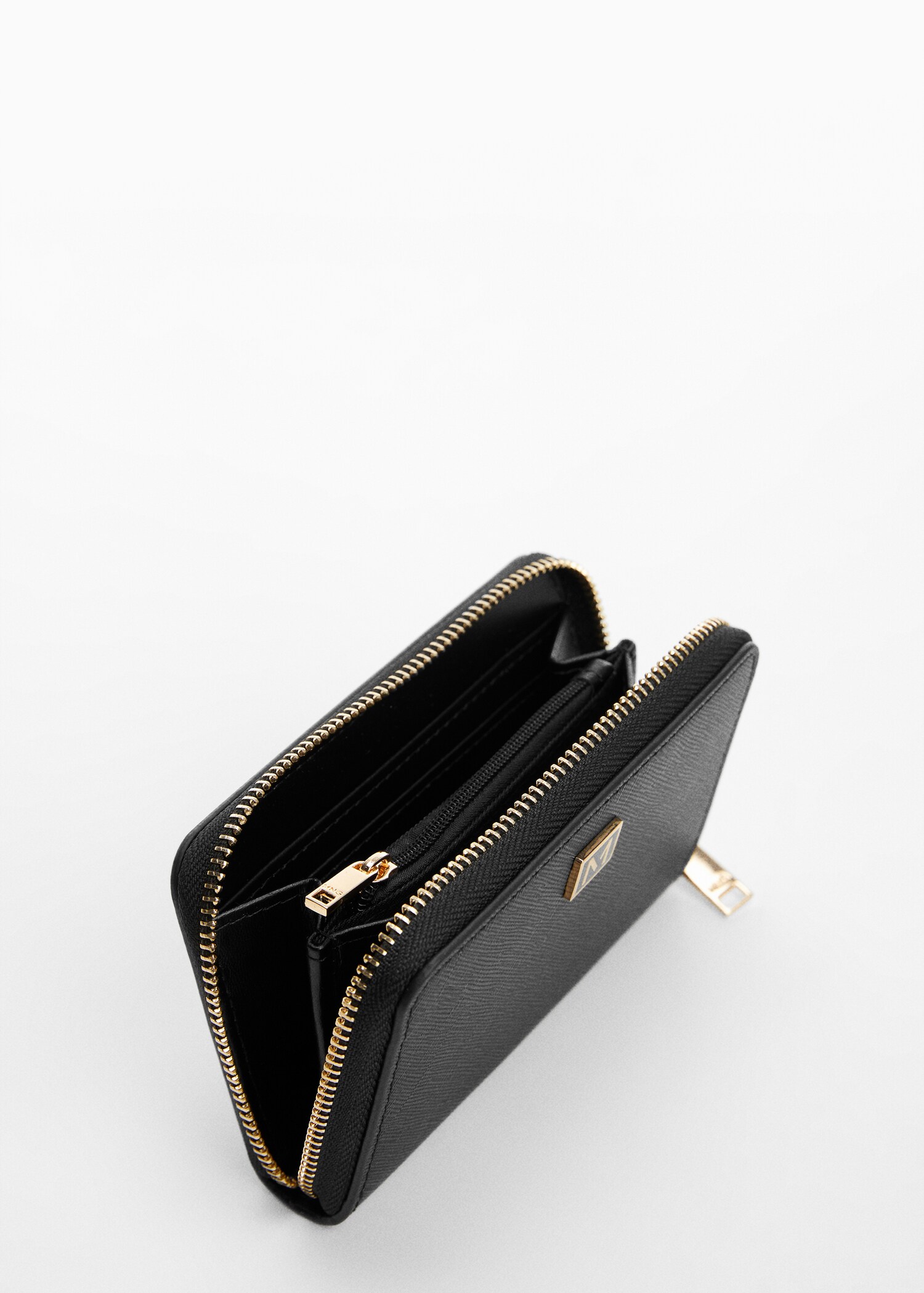 Saffiano-effect wallet - Medium plane