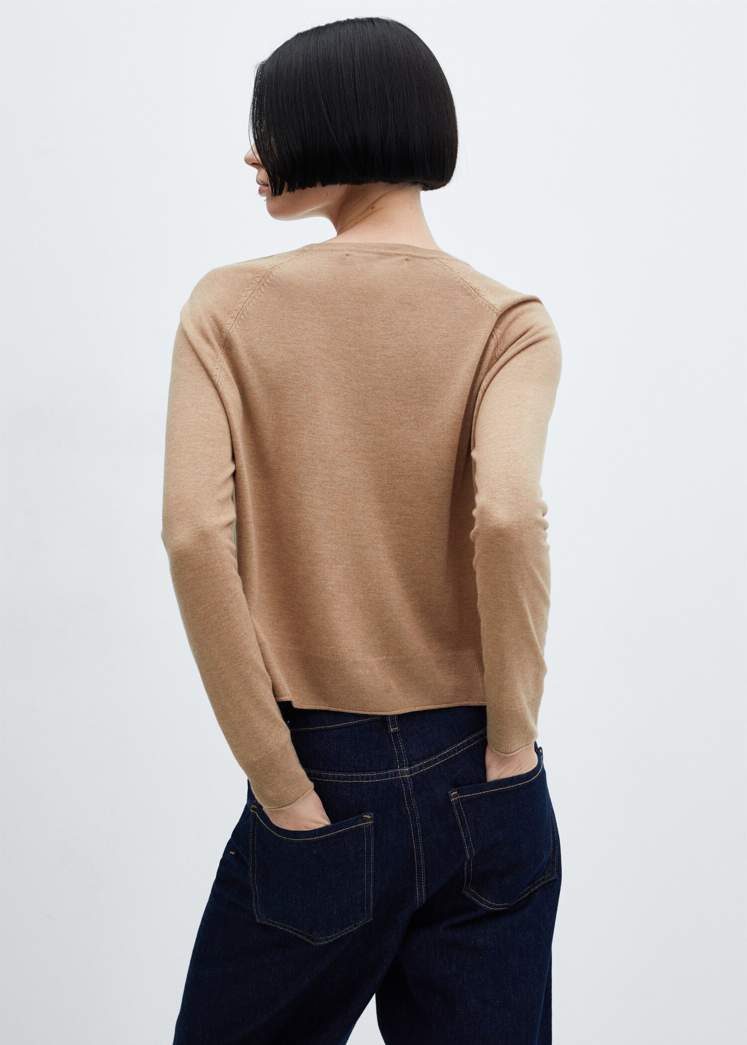 Pull-over maille fine col rond - Verso de l’article