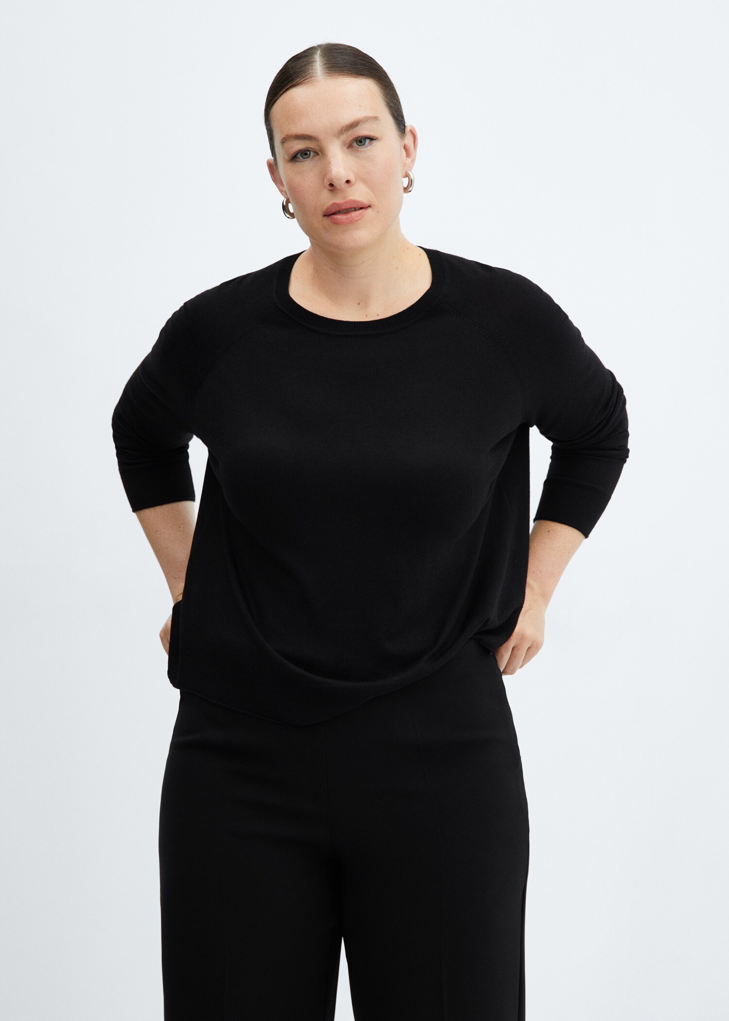 Pull-over maille fine col rond - Détail de l'article 5