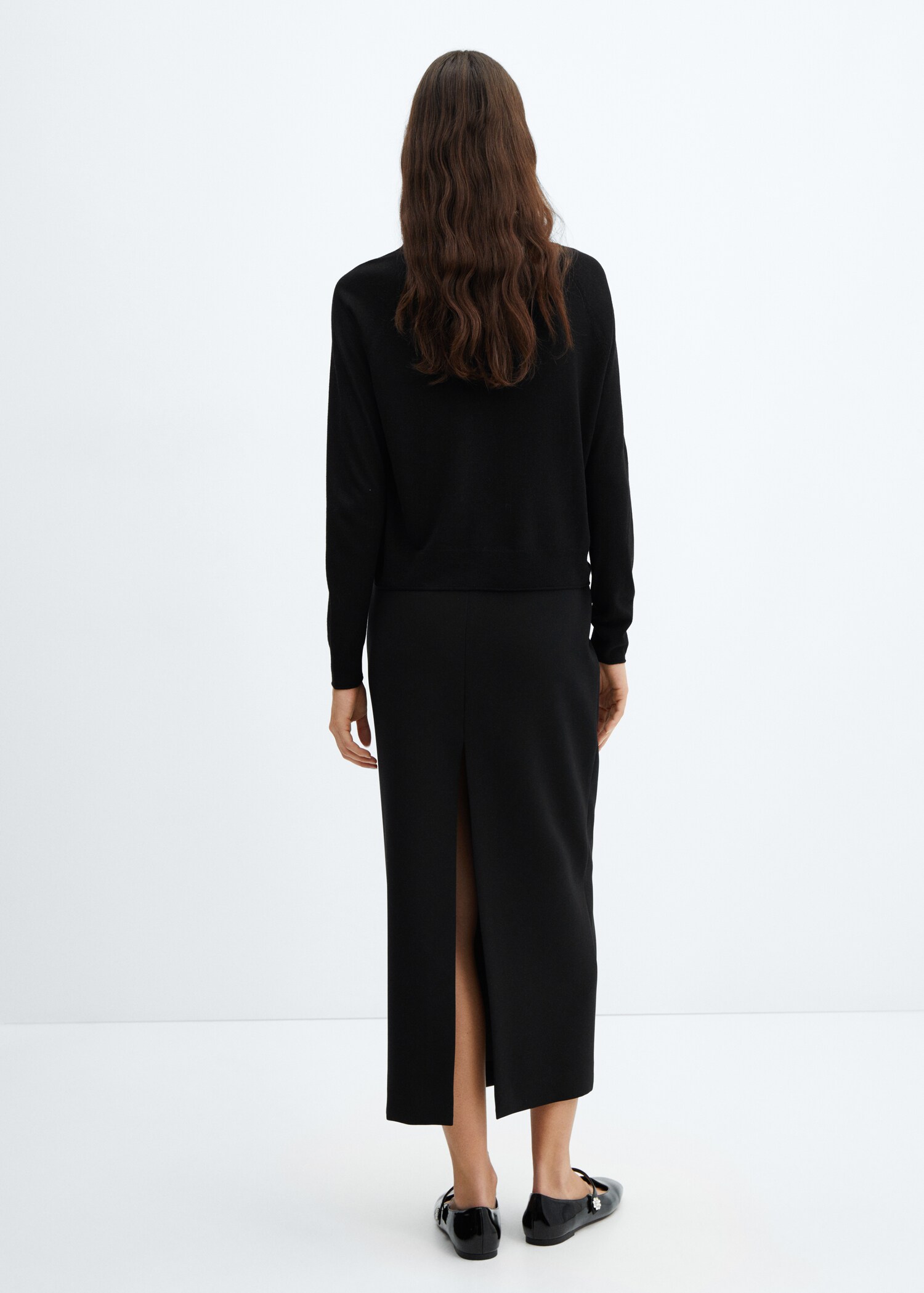 Pull-over maille fine col rond - Verso de l’article