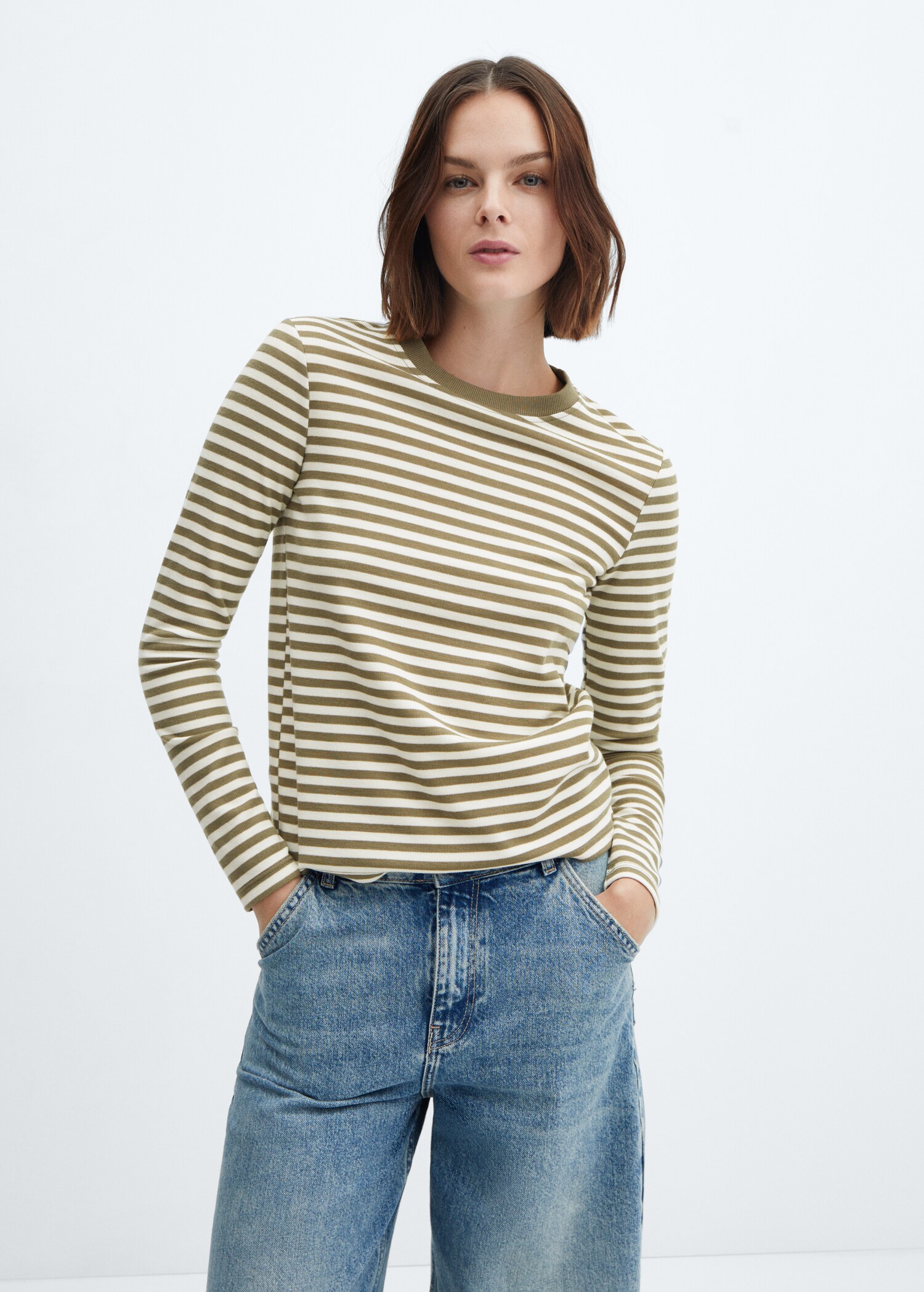 Striped long sleeves t-shirt - Medium plane