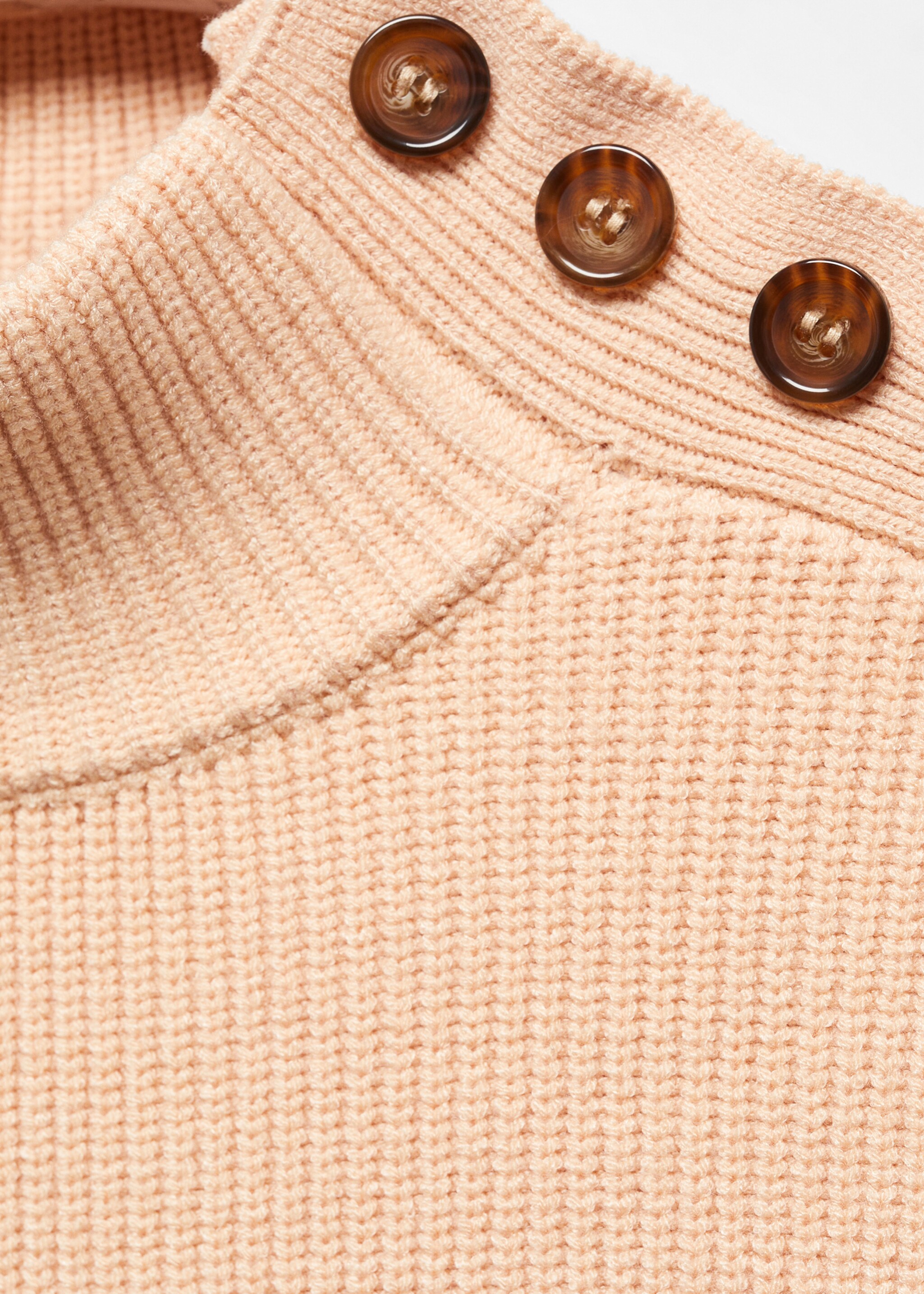 Shouder buttons ribbed sweater - Details of the article 8