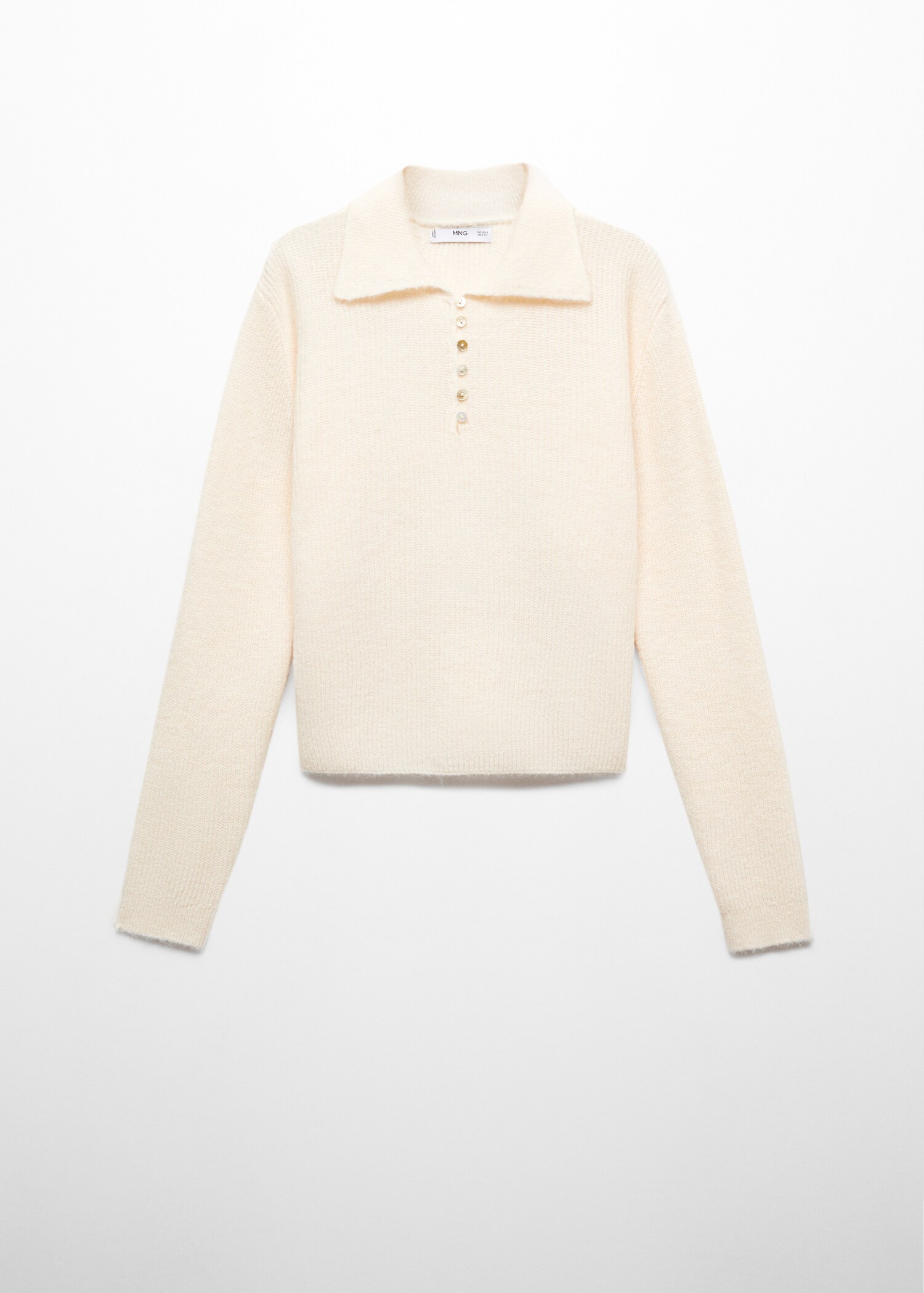 Strickpullover mit Poloshirt-Kragen - Artikel ohne Model