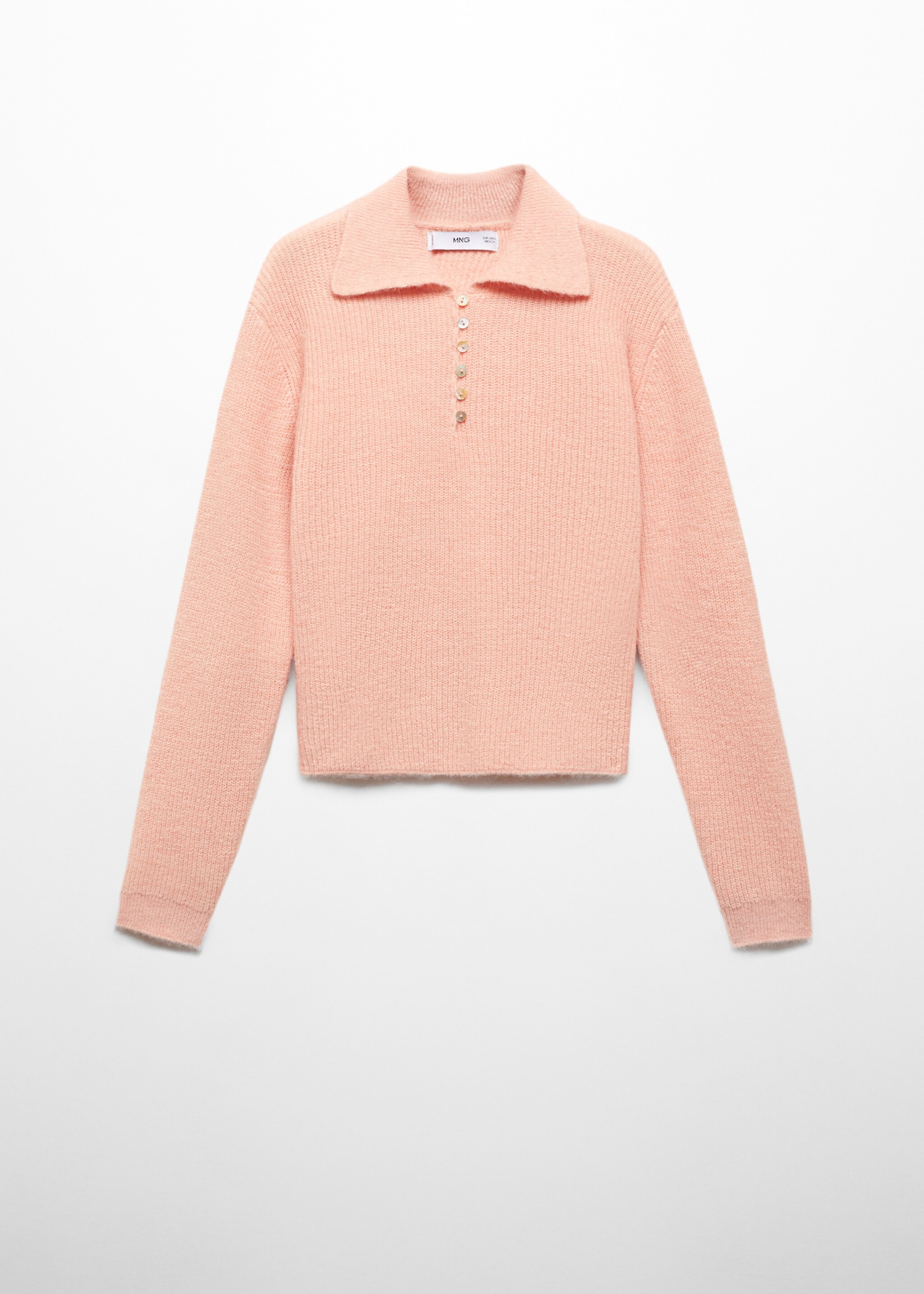 Strickpullover mit Poloshirt-Kragen - Artikel ohne Model