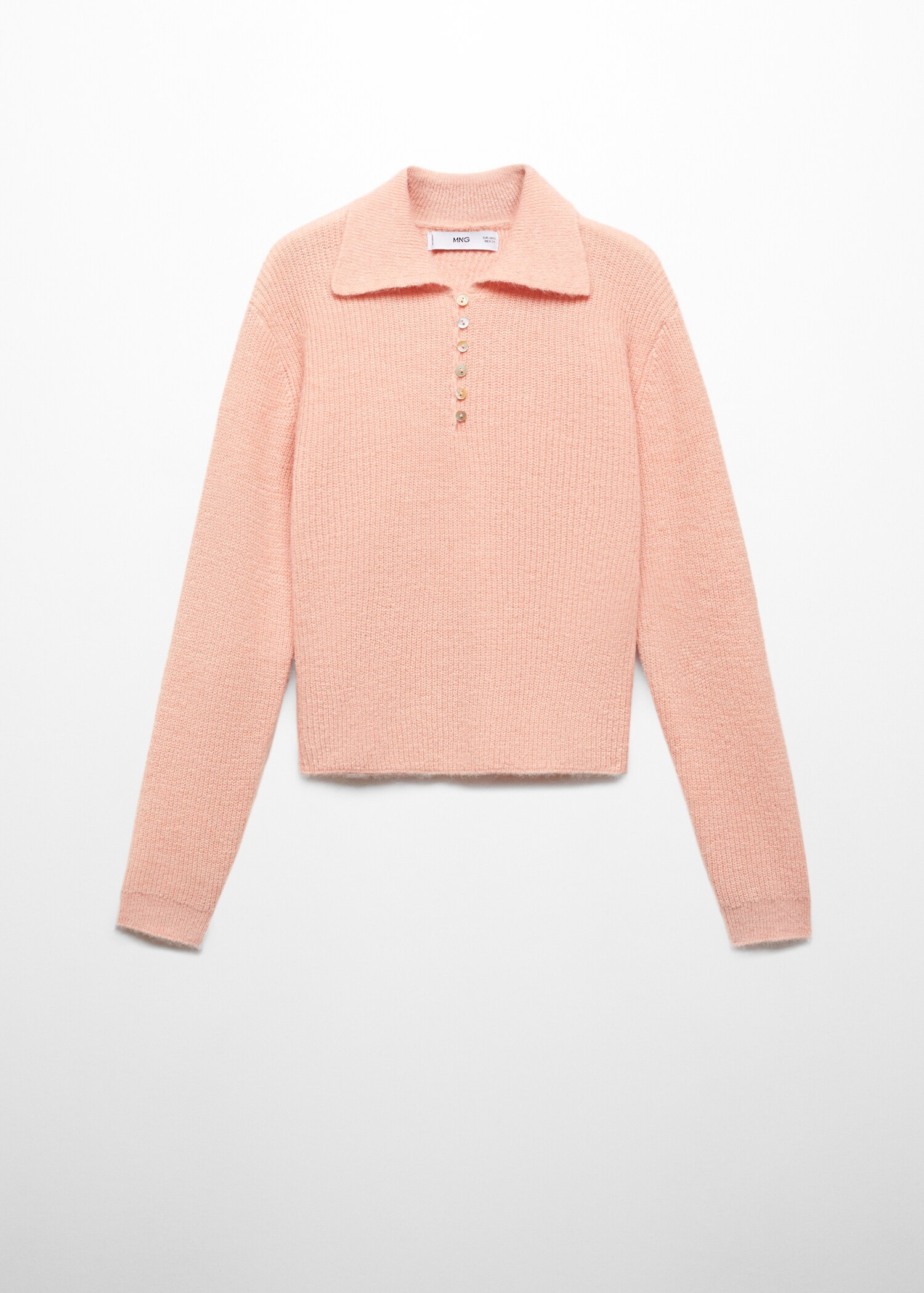 Strickpullover mit Poloshirt-Kragen - Artikel ohne Model