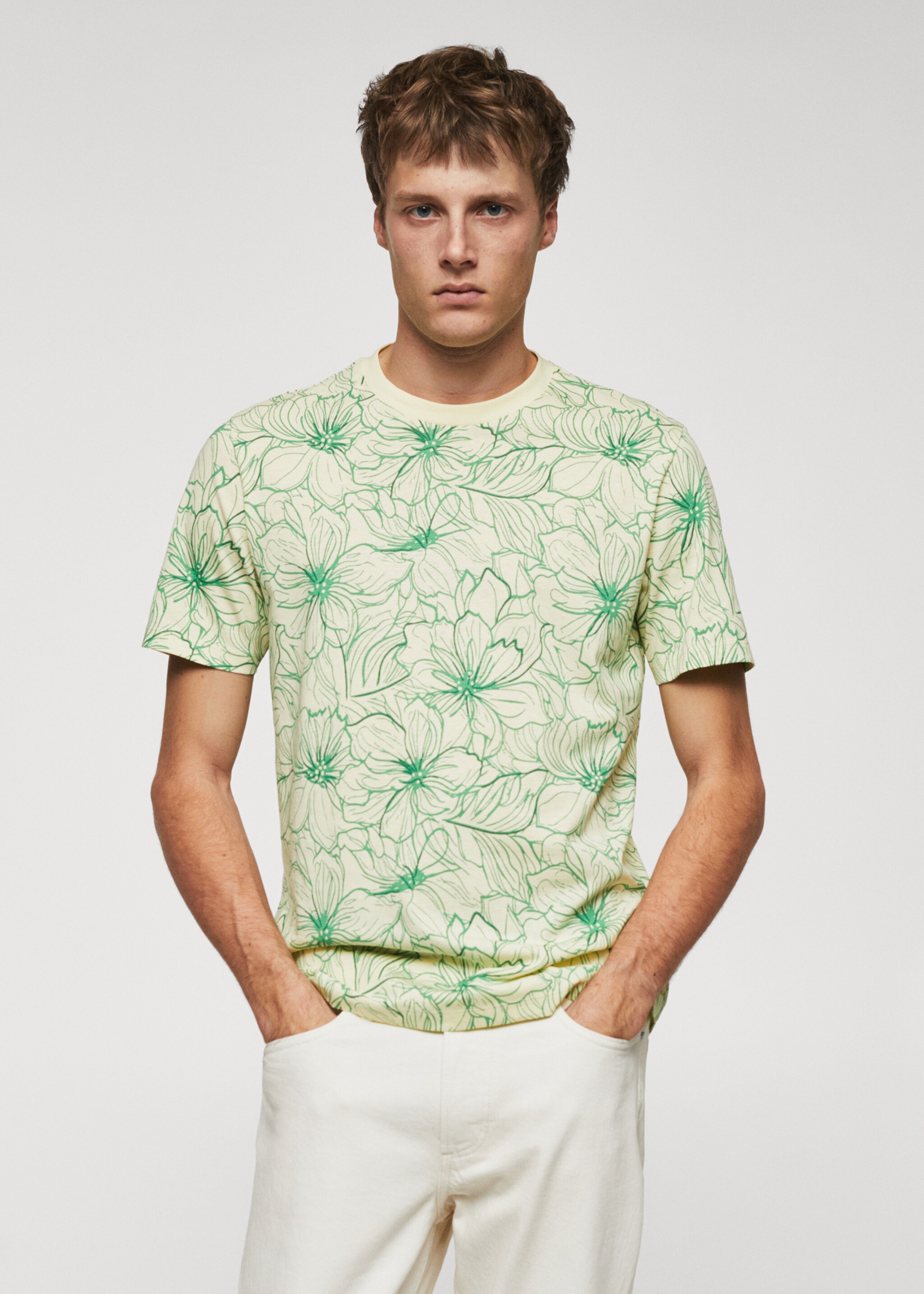 T-shirt imprimé floral - Plan moyen