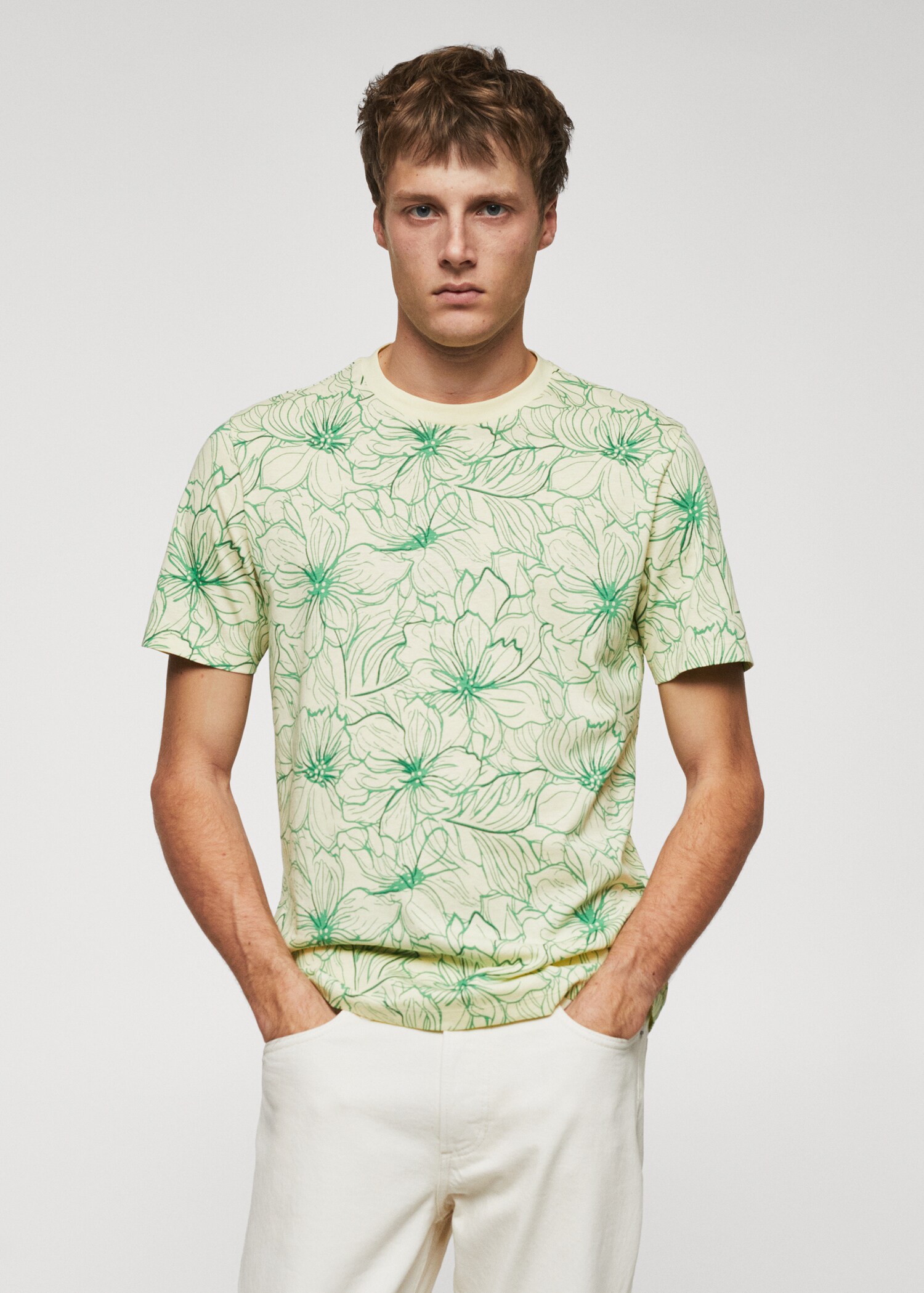 T-shirt imprimé floral - Plan moyen