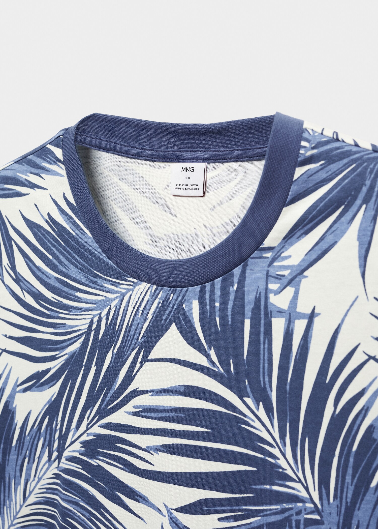 Πουκάμισο slim fit τύπωμα φοίνικες - Λεπτομέρεια του προϊόντος 8