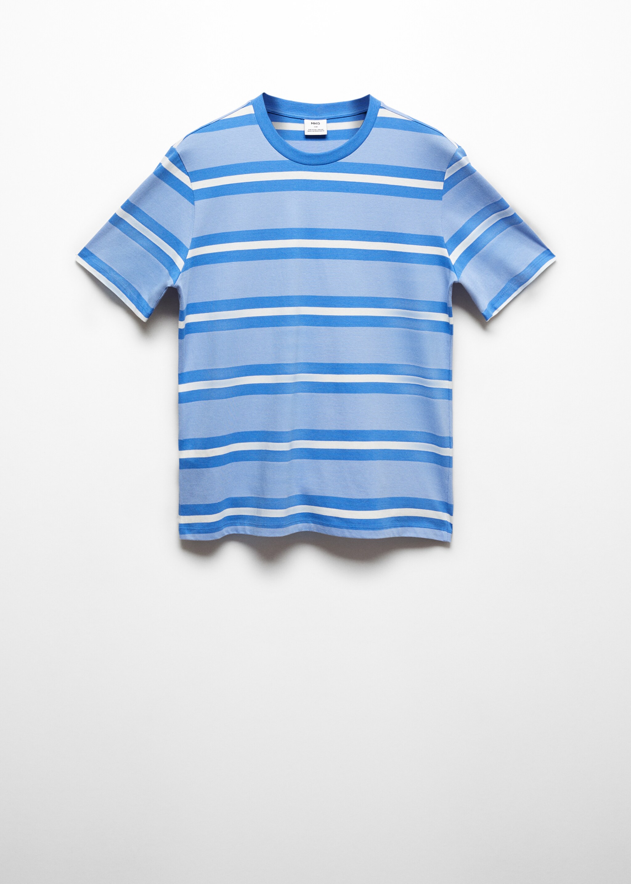 Striped 100% cotton t-shirt - Article without model