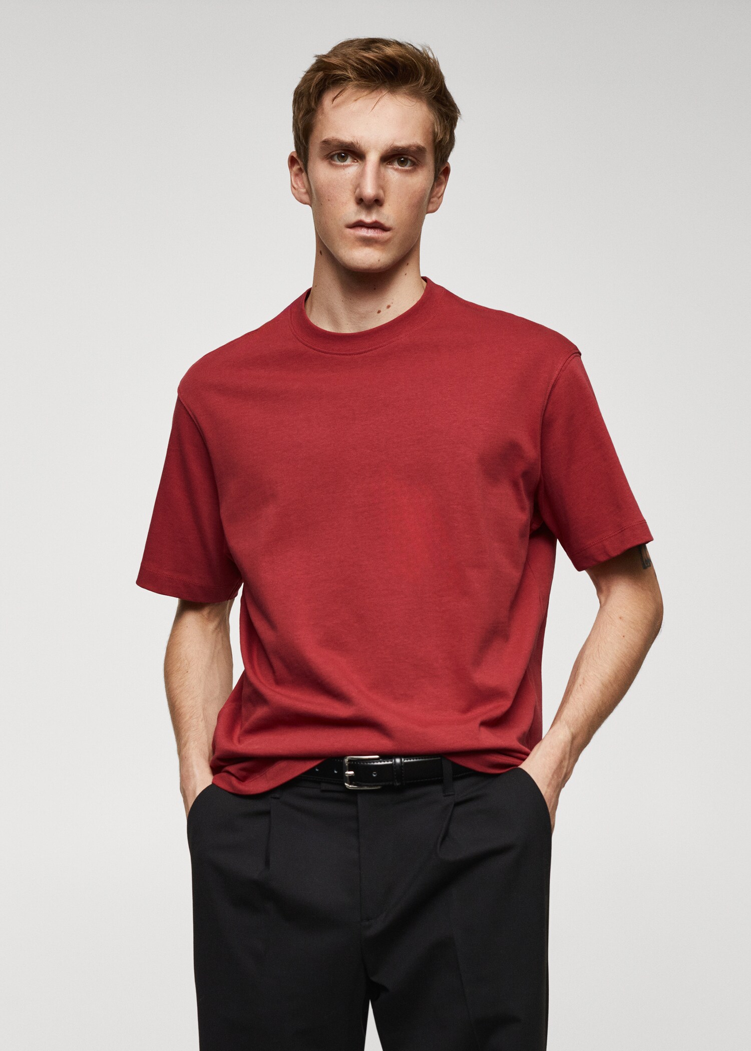 100% cotton relaxed-fit t-shirt - Medium plane