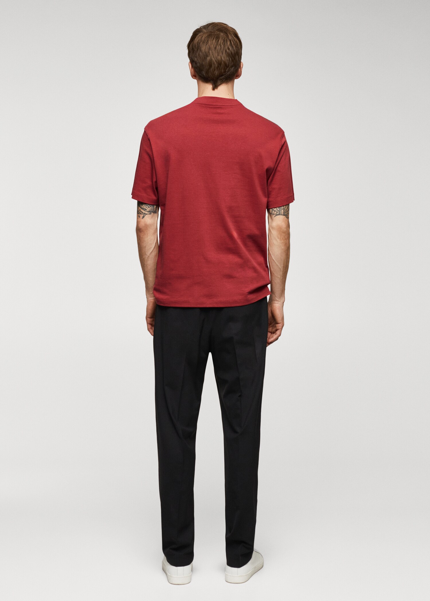 100% cotton relaxed-fit t-shirt - Reverse of the article