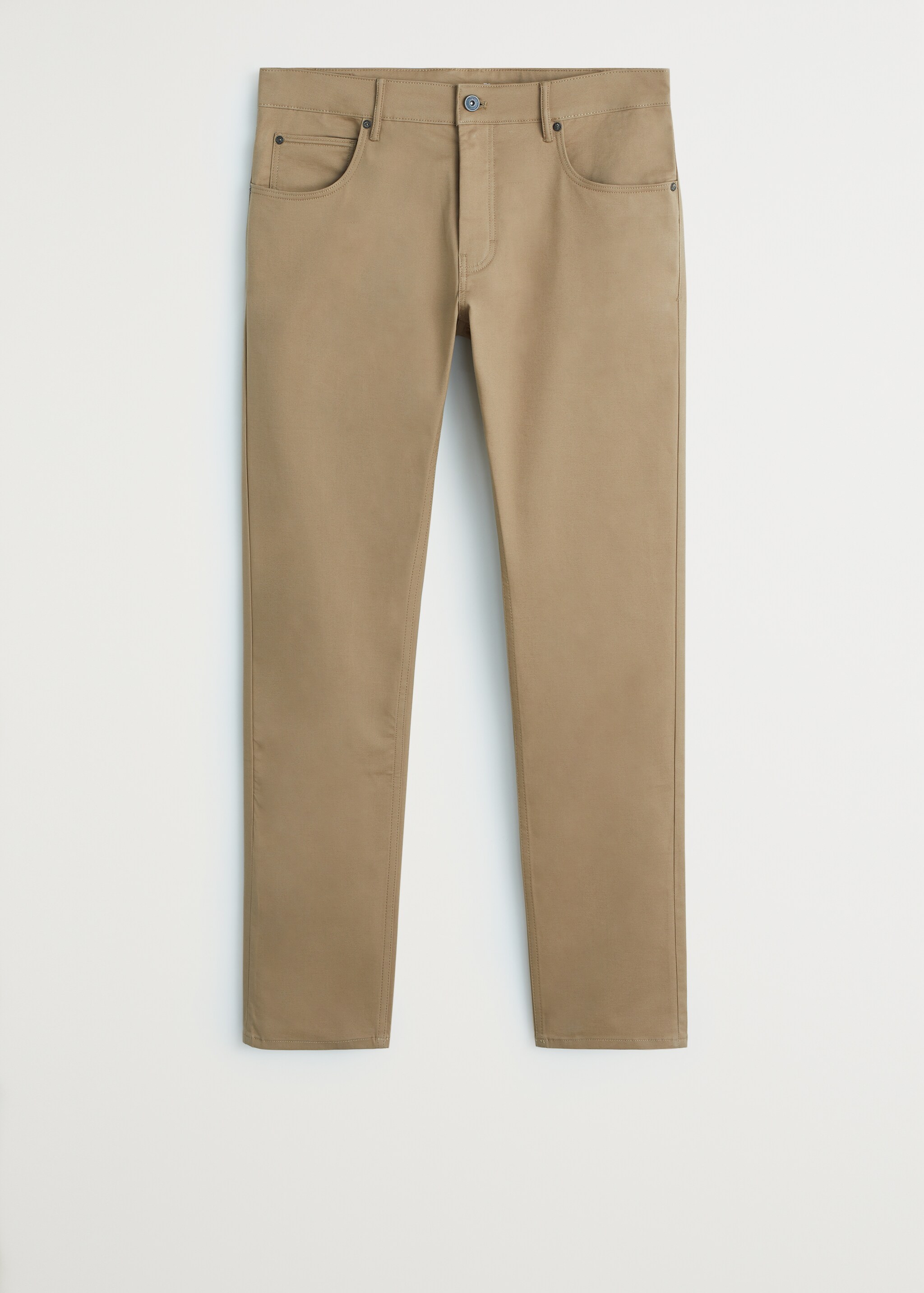 Slim fit denim-effect serge trousers - Article without model