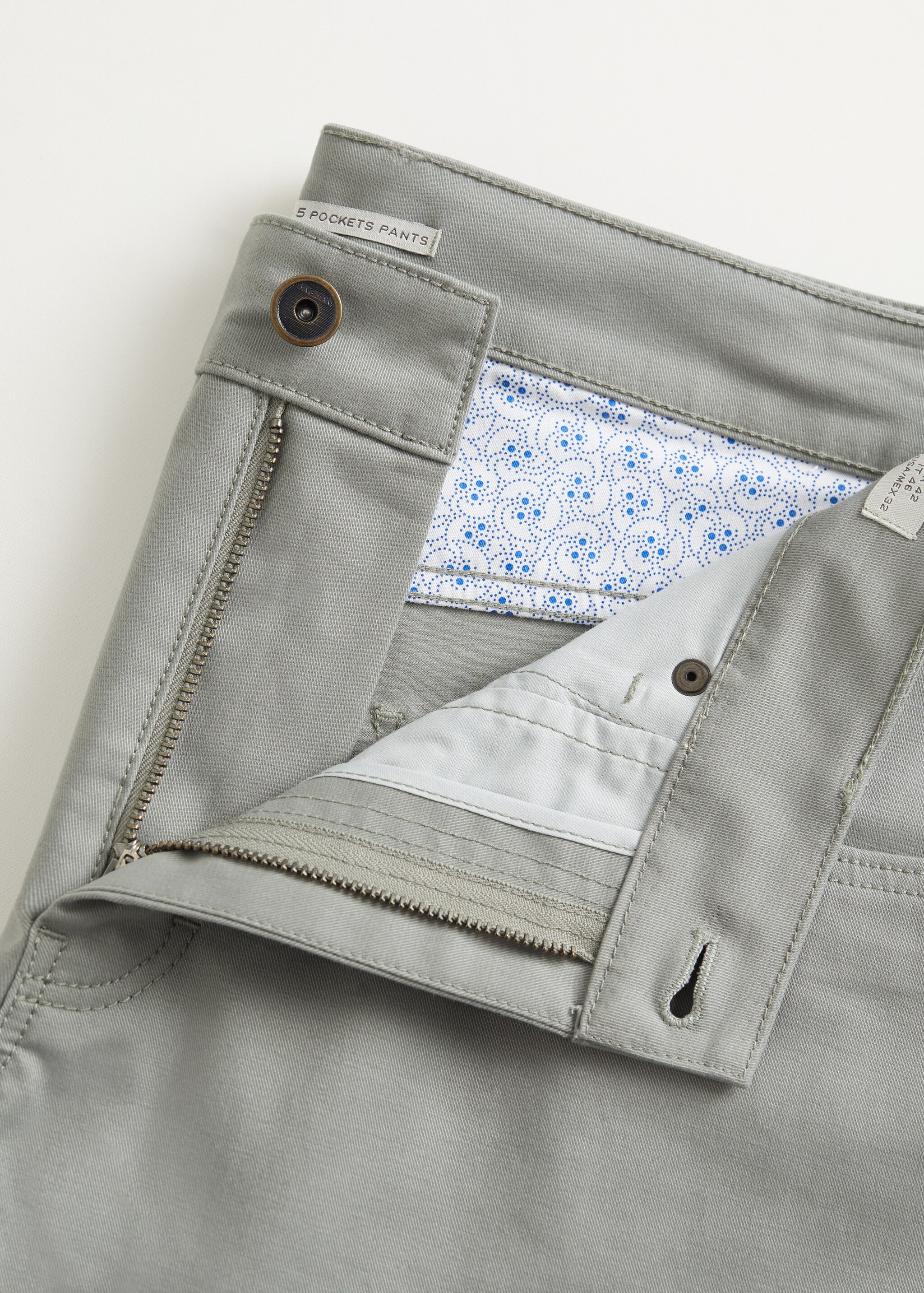 Pantalón tejanero slim fit sarga - Detalle del artículo 7