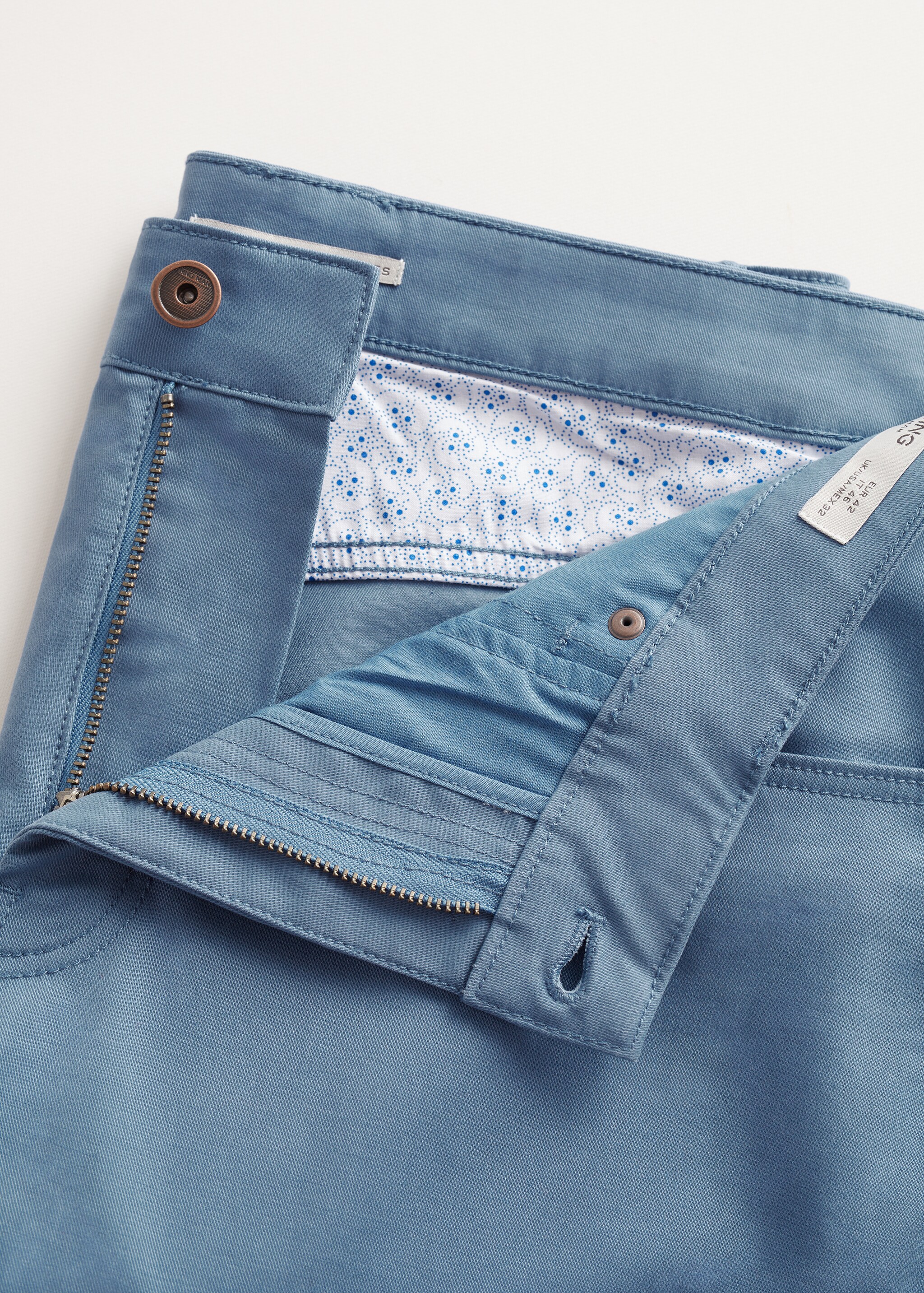 Pantalón tejanero slim fit sarga - Detalle del artículo 8